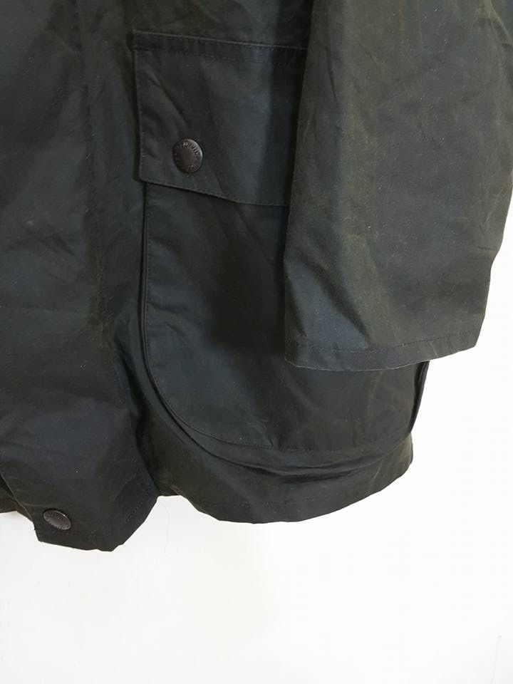Vintage Mc Orvis Olive Army Corduroy Collar Waxed Jacket Size US L / EU 52-54 / 3 - 15 Thumbnail