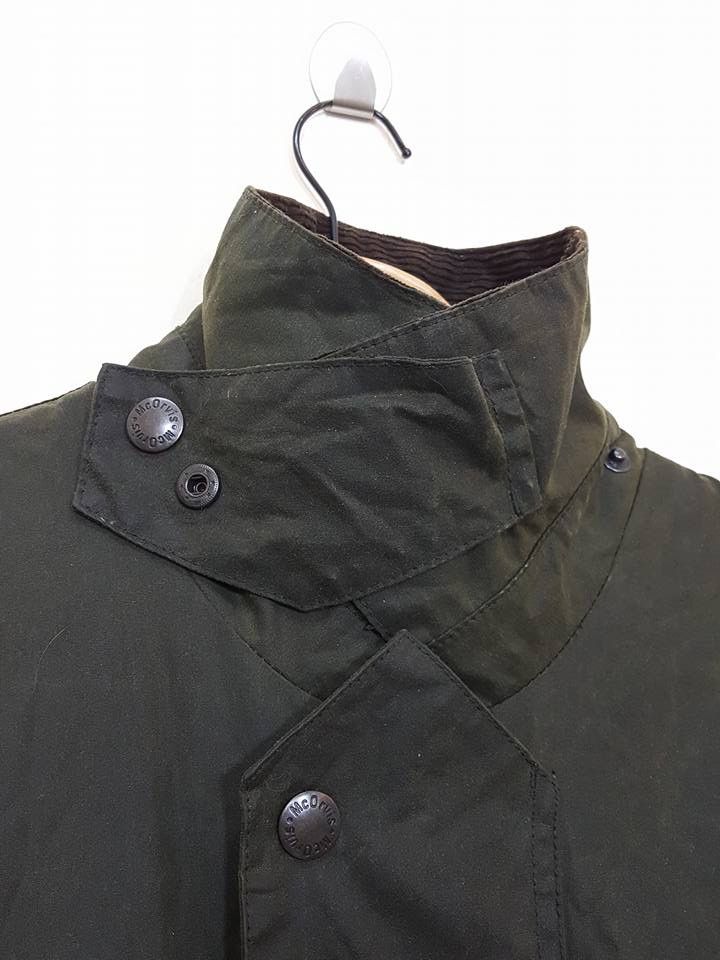 Vintage Mc Orvis Olive Army Corduroy Collar Waxed Jacket Size US L / EU 52-54 / 3 - 6 Thumbnail