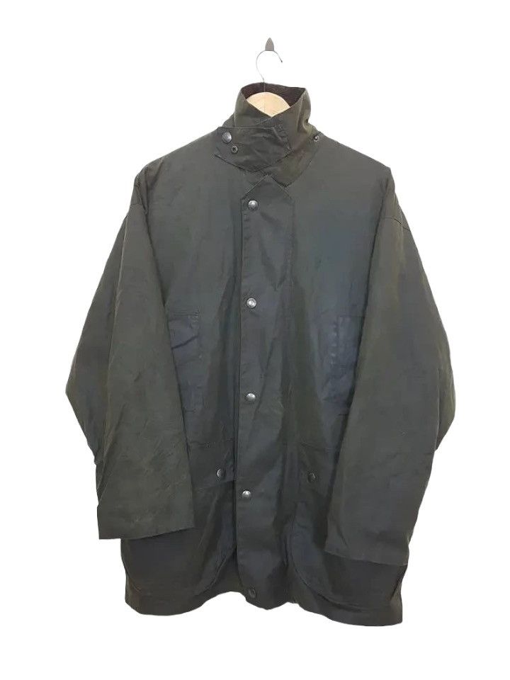 Vintage Mc Orvis Olive Army Corduroy Collar Waxed Jacket Size US L / EU 52-54 / 3 - 3 Thumbnail