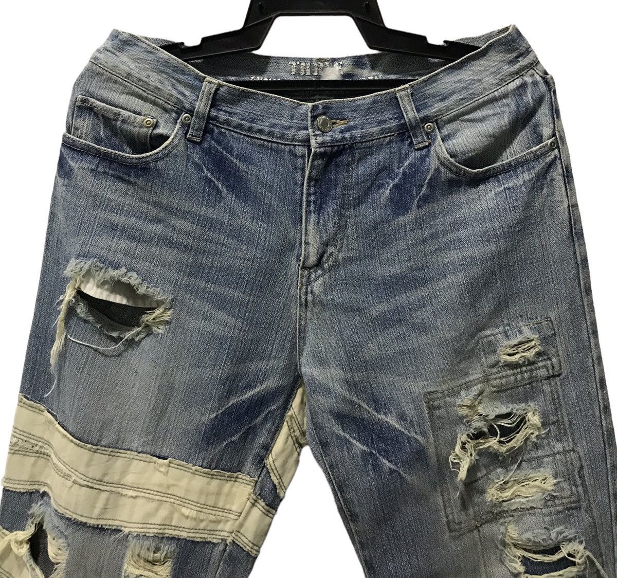 Japanese Brand THREE STONES THROW DENIM PANTS Size US 33 - 3 Thumbnail