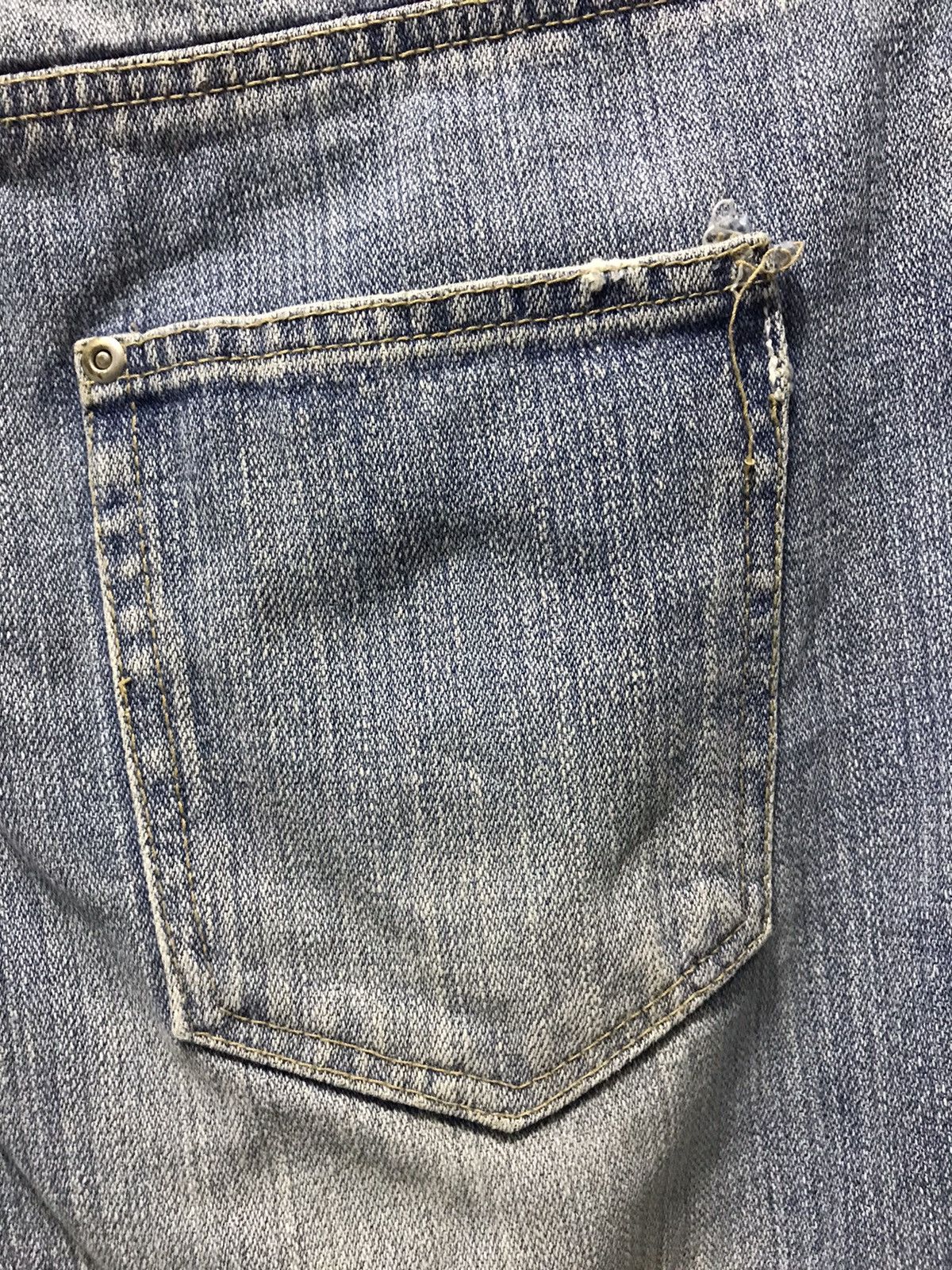 Japanese Brand THREE STONES THROW DENIM PANTS Size US 33 - 9 Thumbnail