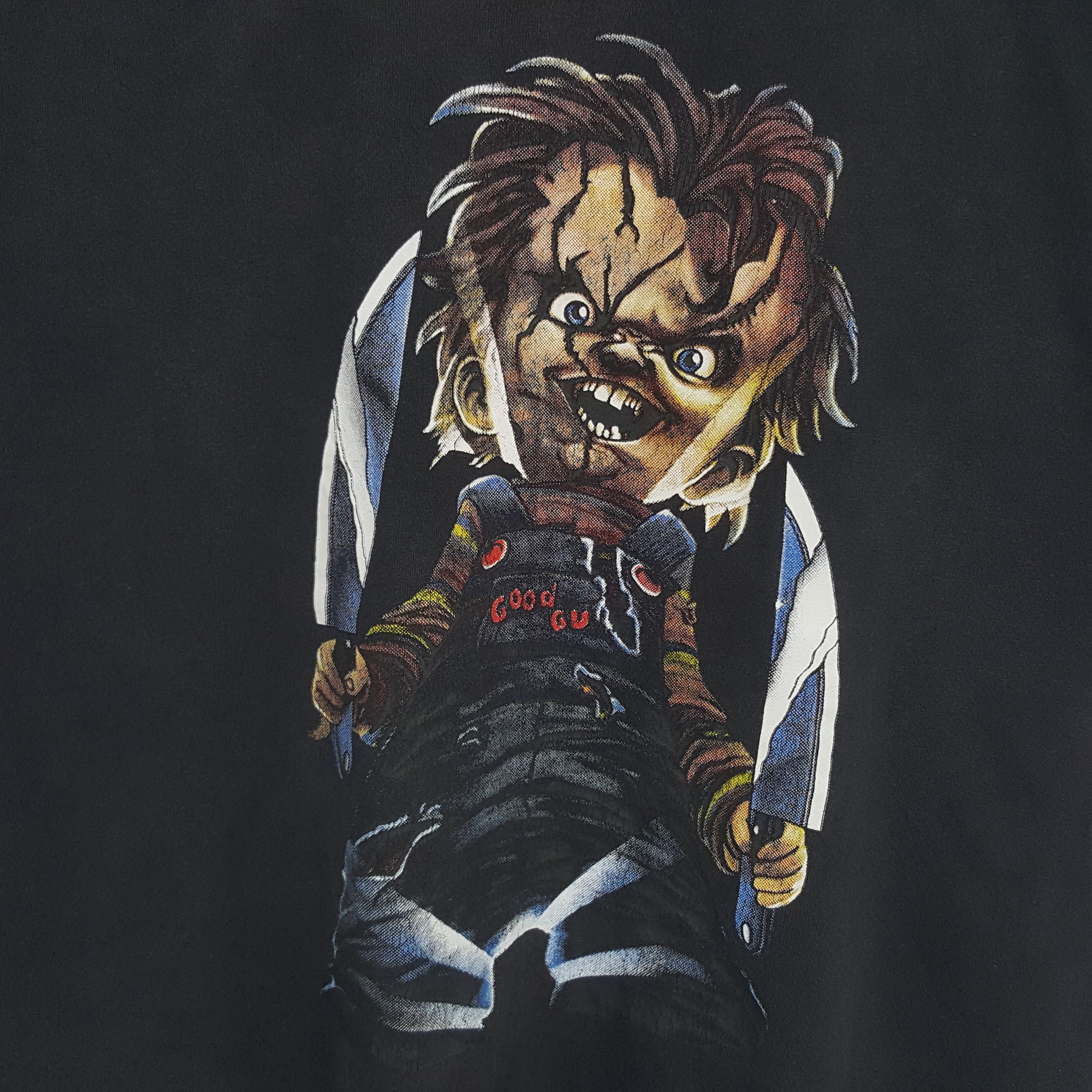 Vintage Vintage Chucky Horror Movie Tshirt Size US XXL / EU 58 / 5 - 2 Thumbnail