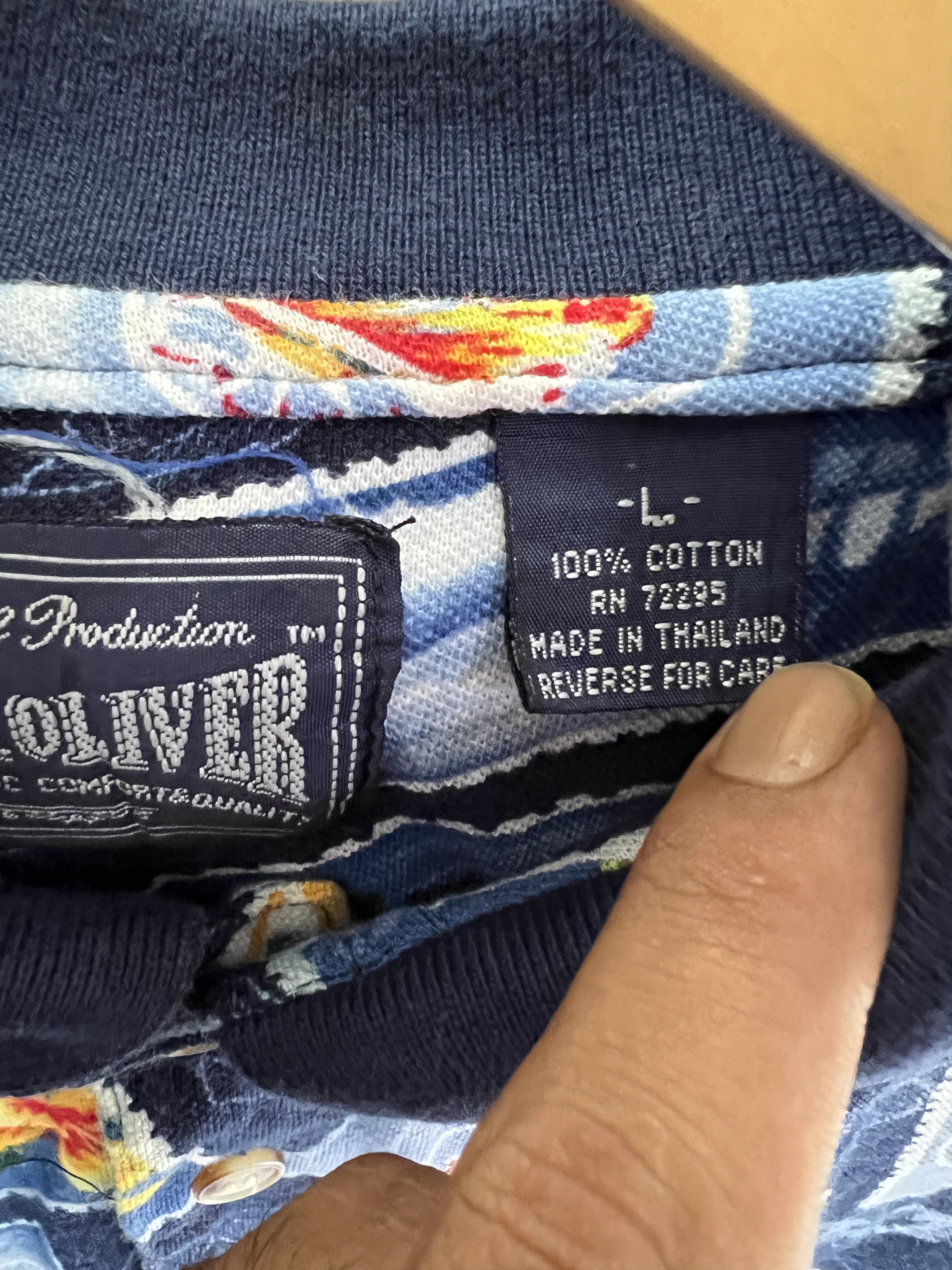 Japanese Brand 🔥Jos. J. Oliver Fullprinted Summer Polo Tees Size US L / EU 52-54 / 3 - 9 Thumbnail