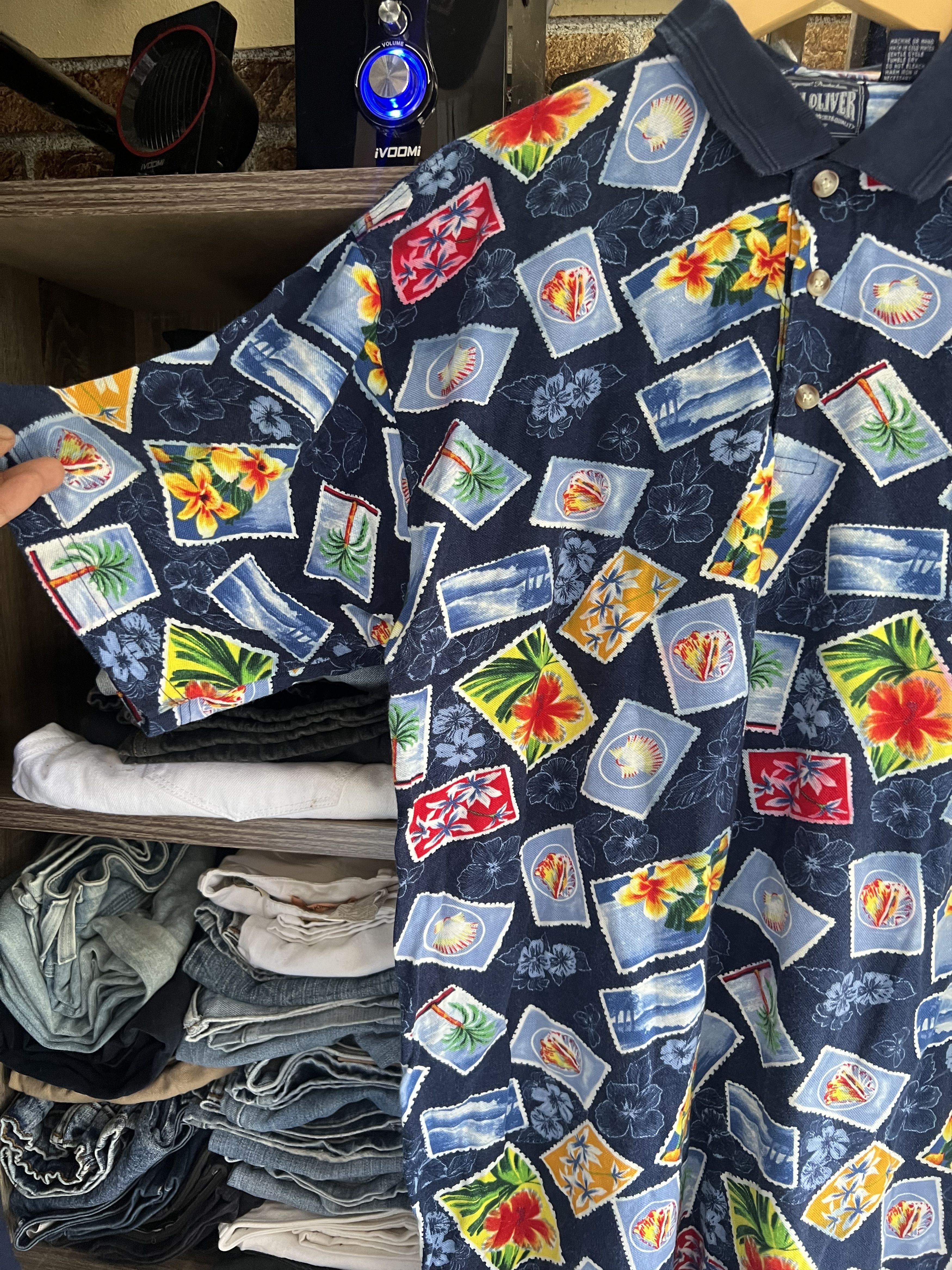 Japanese Brand 🔥Jos. J. Oliver Fullprinted Summer Polo Tees Size US L / EU 52-54 / 3 - 5 Thumbnail