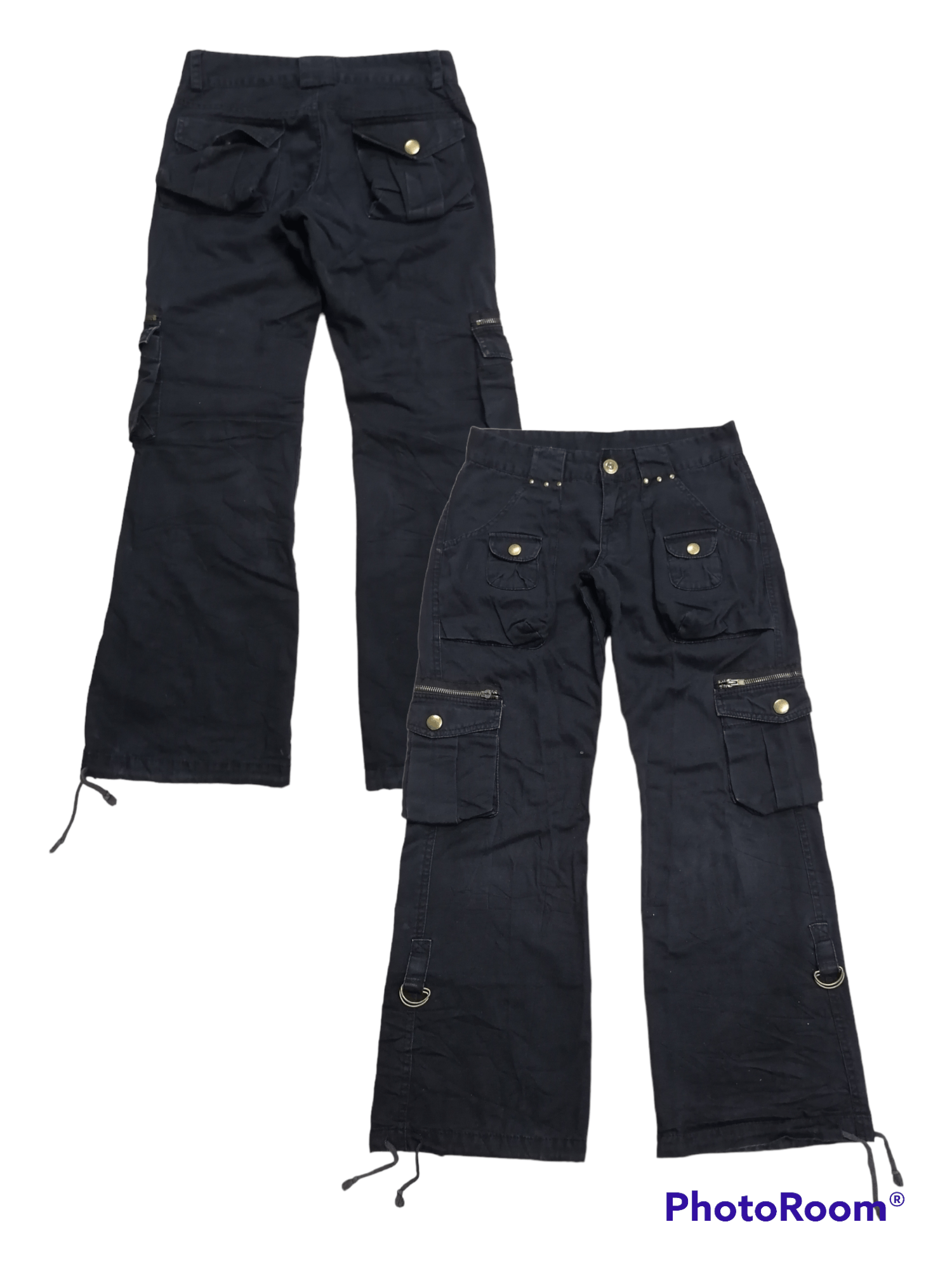 20471120 × Beauty Beast Sickkk🔥U.T.D Black Multipocket Tactical Flare Pants⚡⚡⚡ Size US 28 / EU 44 - 1 Thumbnail