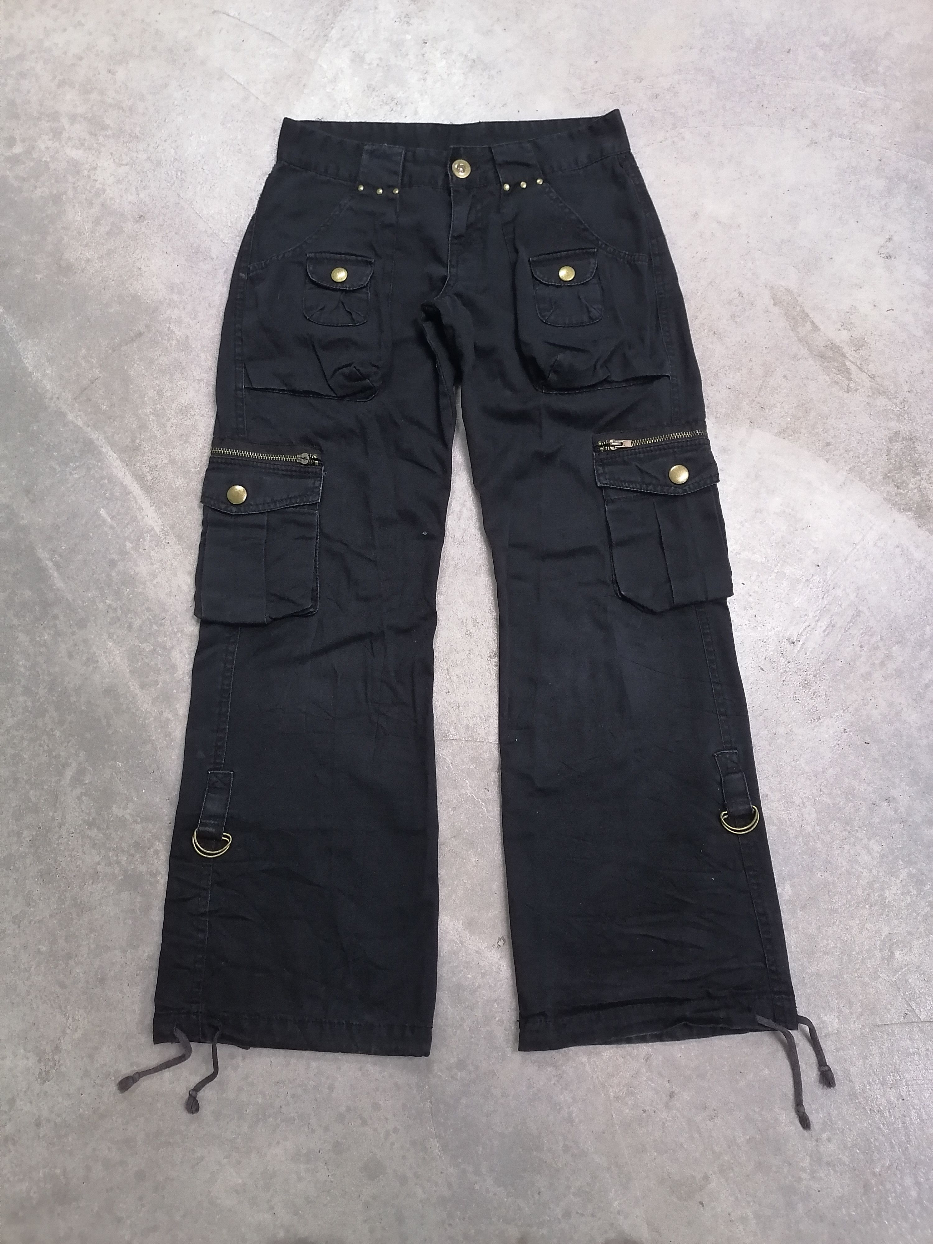 20471120 × Beauty Beast Sickkk🔥U.T.D Black Multipocket Tactical Flare Pants⚡⚡⚡ Size US 28 / EU 44 - 2 Thumbnail
