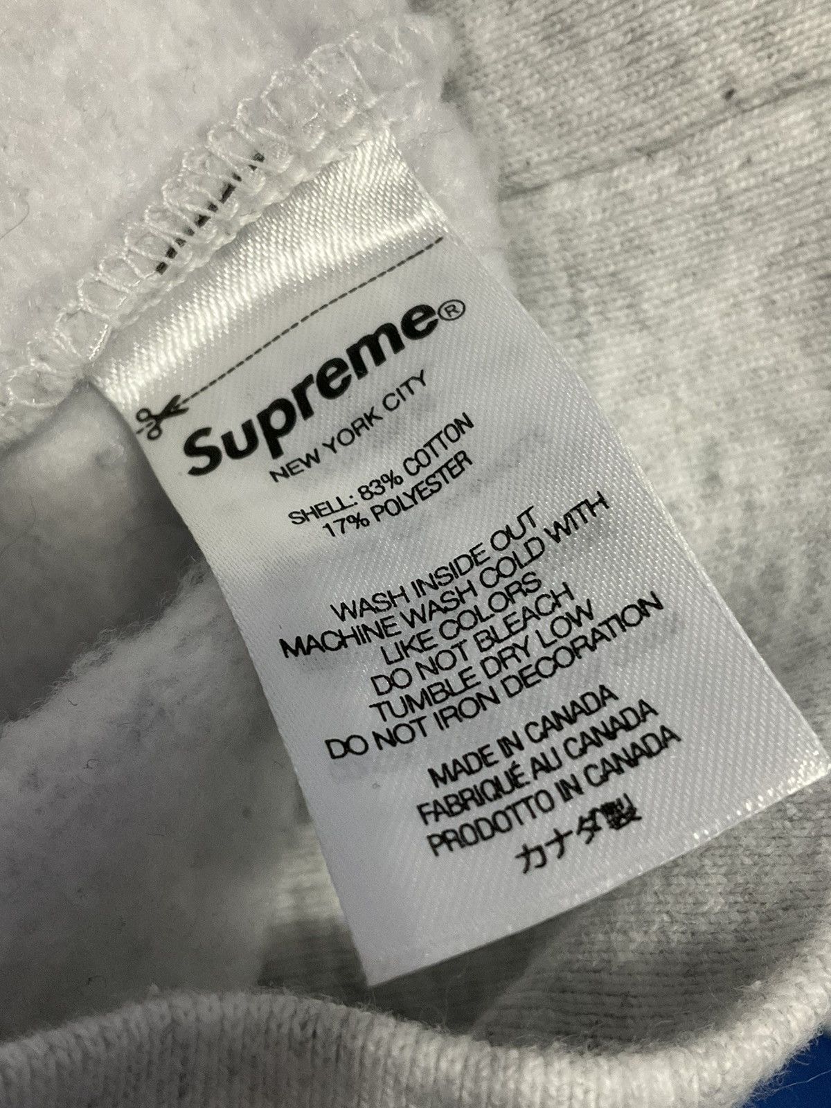Supreme Supreme Bling Box Logo Hooded Sweatshirt Ash Grey | Grailed