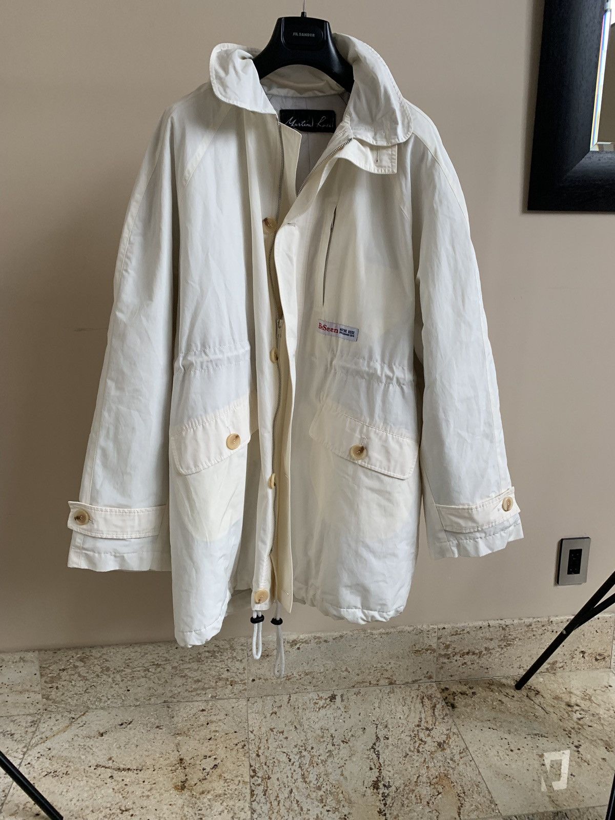 Martine Rose “Be Seen” Parka in Ivory | Grailed