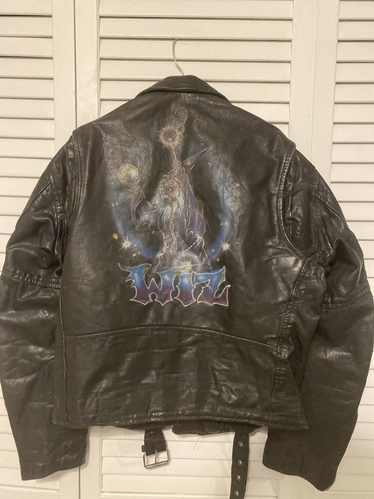 Custom wizard Echtes Leder Leather Jacket