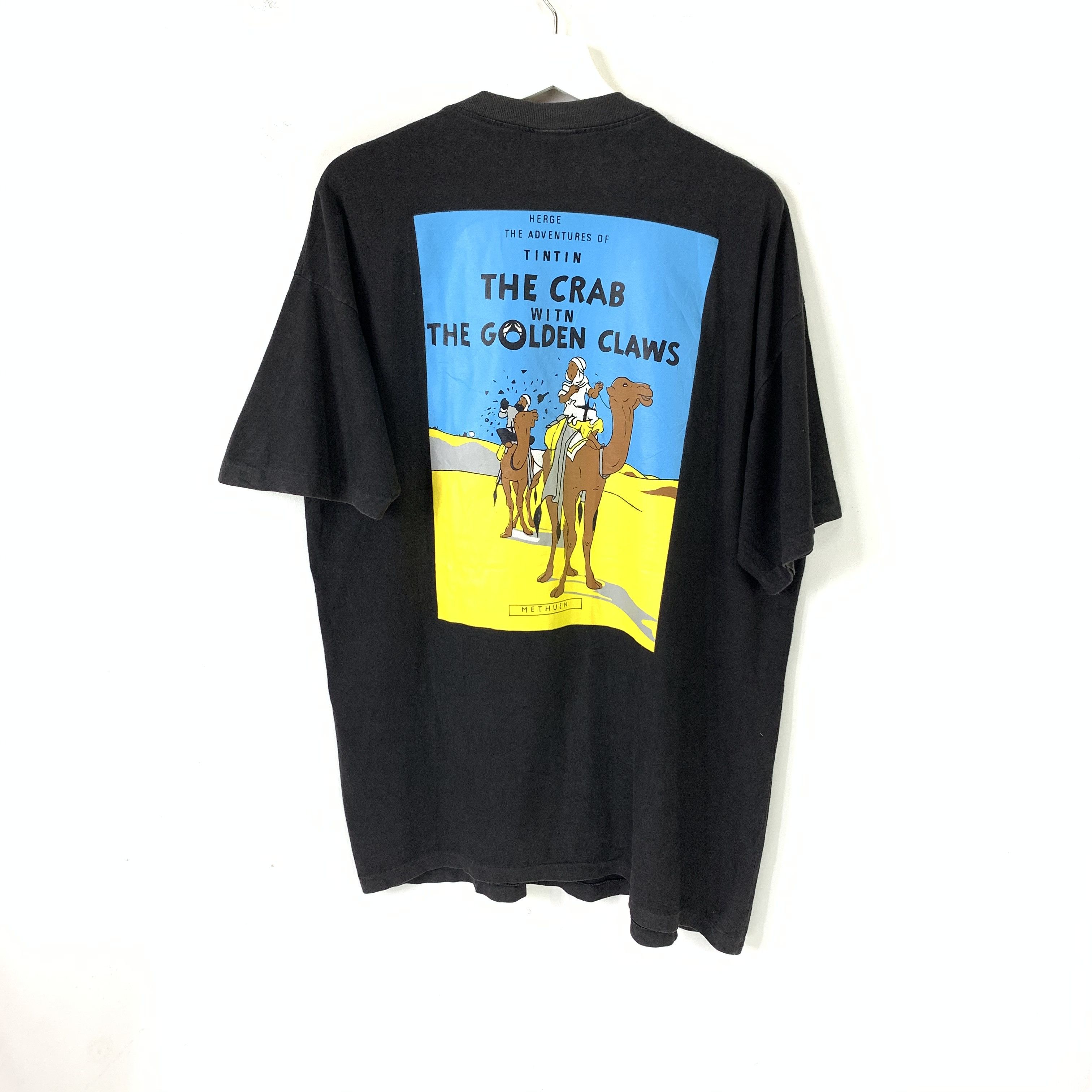 Vintage Herge The adventures of tintin vtg 90s bootleg promo shirt Size US XL / EU 56 / 4 - 1 Thumbnail