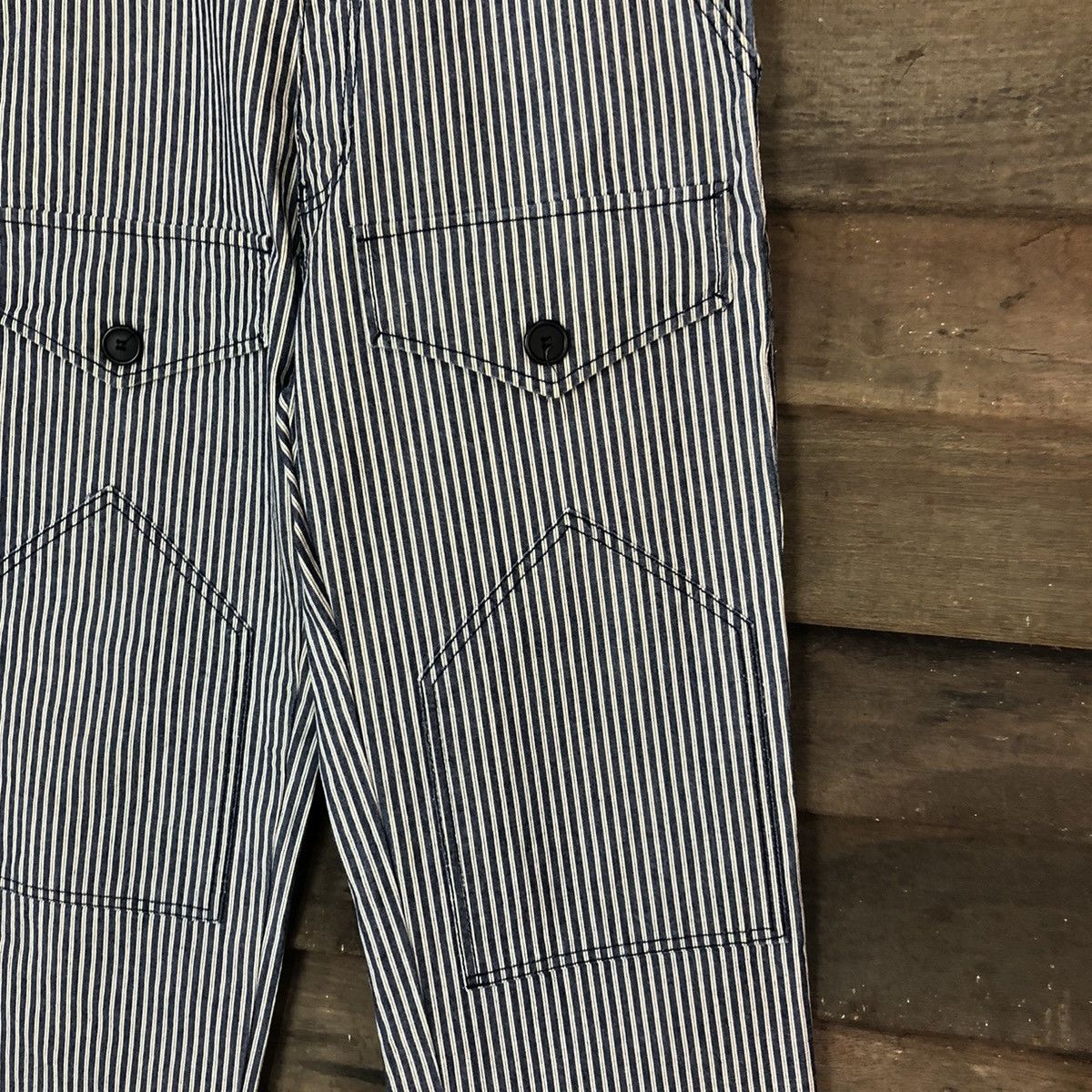 Japanese Brand DLL japan Stripe double knee Cargo Multipocket Pants #1360 Size US 30 / EU 46 - 5 Thumbnail