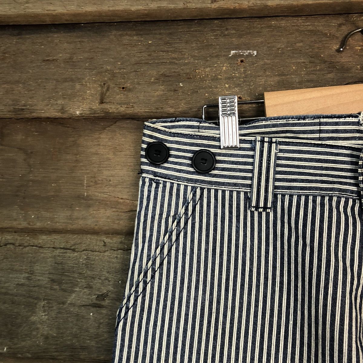 Japanese Brand DLL japan Stripe double knee Cargo Multipocket Pants #1360 Size US 30 / EU 46 - 7 Thumbnail