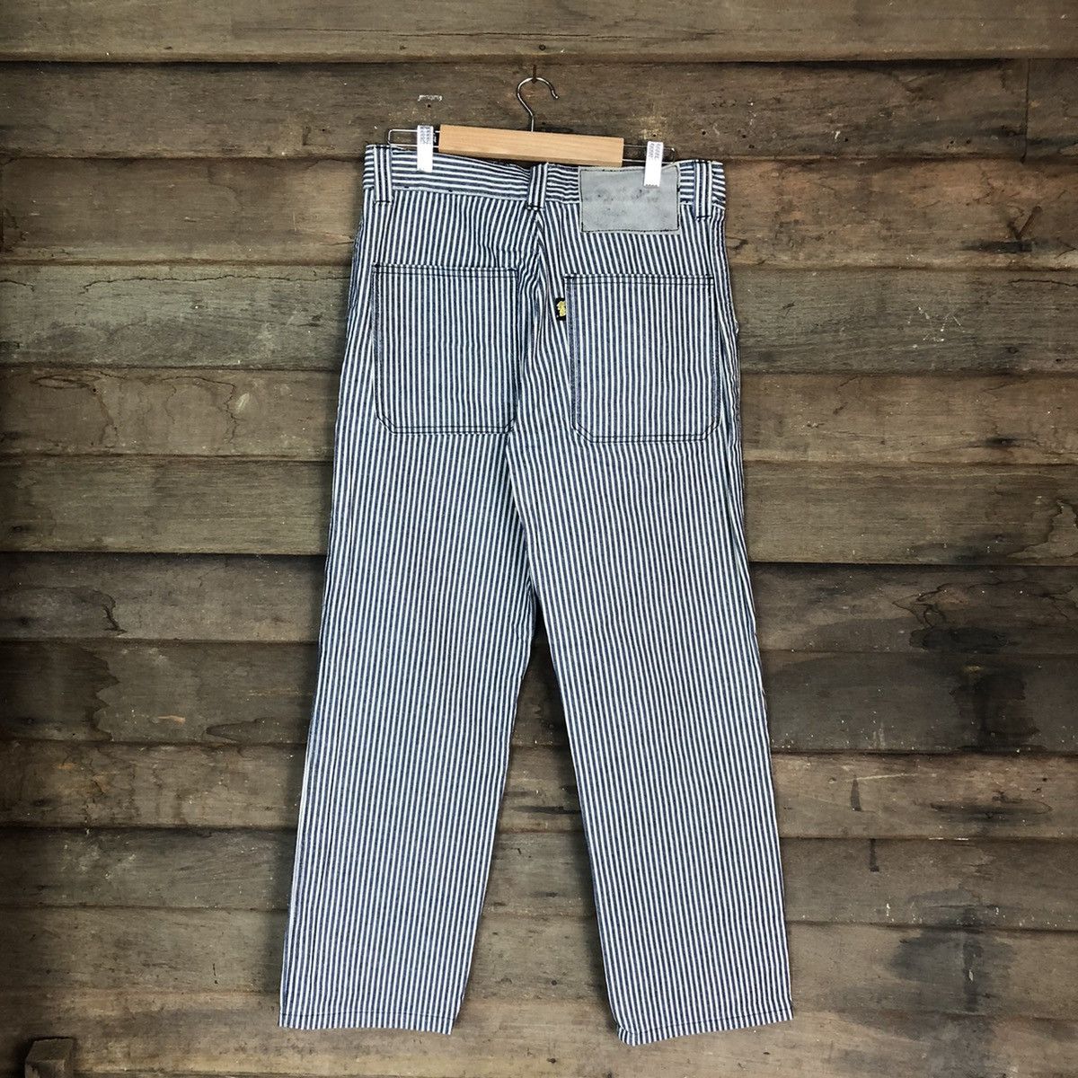 Japanese Brand DLL japan Stripe double knee Cargo Multipocket Pants #1360 Size US 30 / EU 46 - 9 Thumbnail
