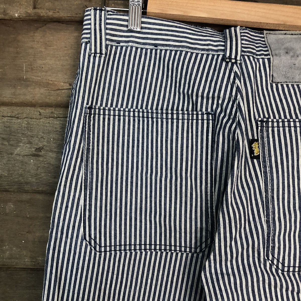 Japanese Brand DLL japan Stripe double knee Cargo Multipocket Pants #1360 Size US 30 / EU 46 - 12 Thumbnail