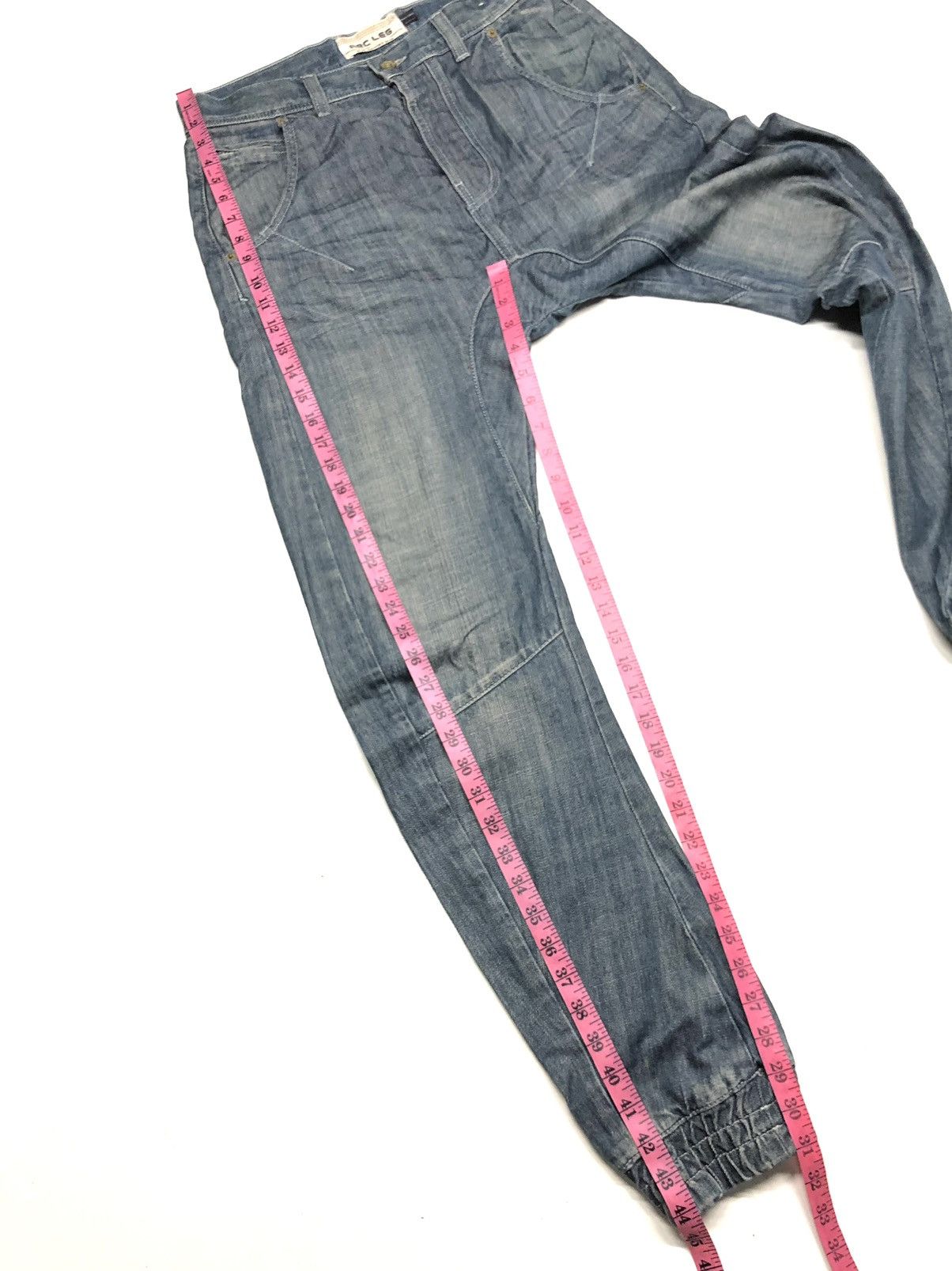 Topman TOP MAN DISSTRESSED CURVE DENIM NICE DESIGN Size US 32 / EU 48 - 17 Thumbnail