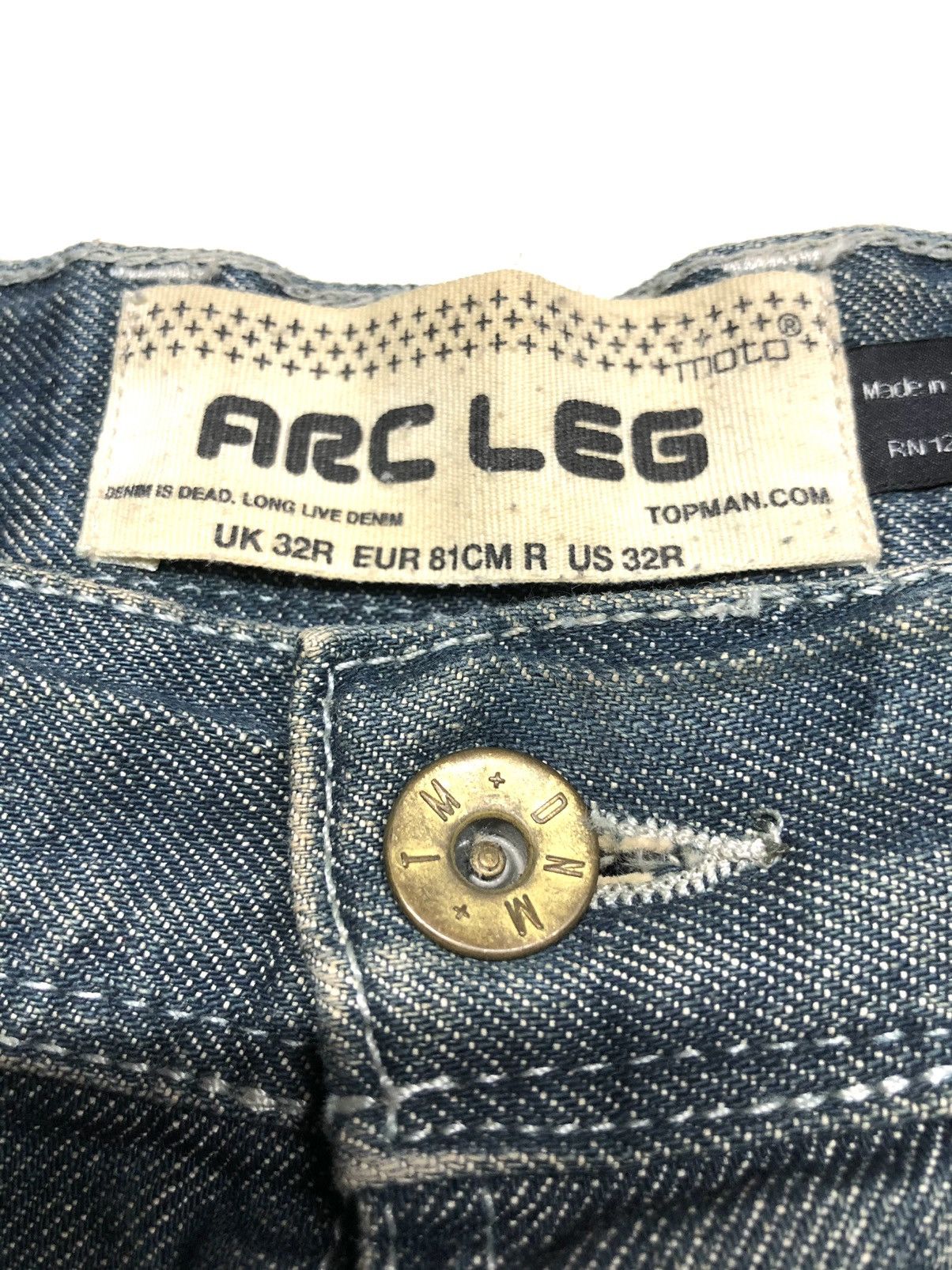 Topman TOP MAN DISSTRESSED CURVE DENIM NICE DESIGN Size US 32 / EU 48 - 9 Thumbnail