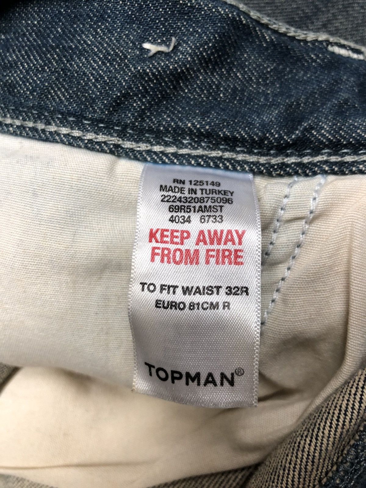 Topman TOP MAN DISSTRESSED CURVE DENIM NICE DESIGN Size US 32 / EU 48 - 12 Thumbnail