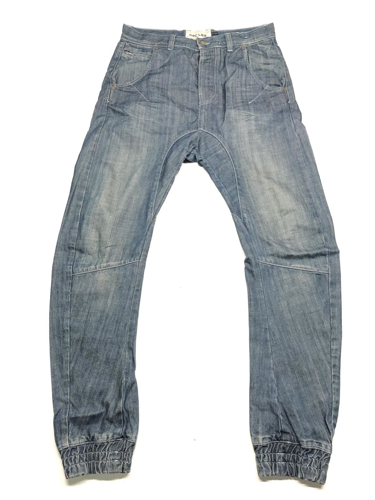 Topman TOP MAN DISSTRESSED CURVE DENIM NICE DESIGN Size US 32 / EU 48 - 1 Thumbnail