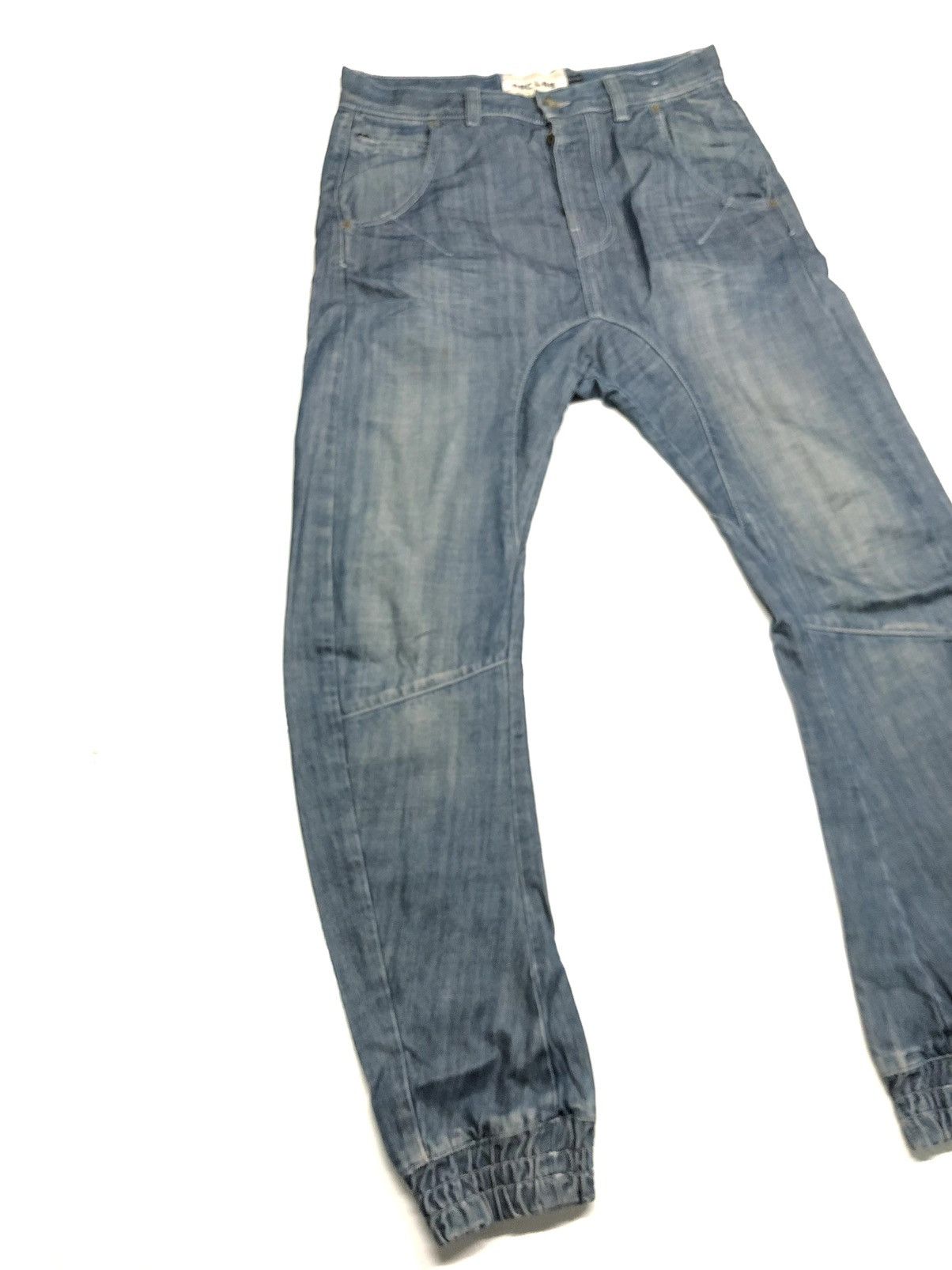Topman TOP MAN DISSTRESSED CURVE DENIM NICE DESIGN Size US 32 / EU 48 - 2 Thumbnail