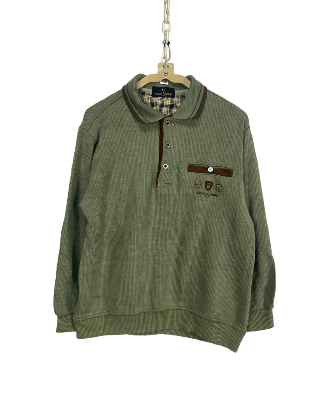 Other Claudio Valentino spellout polos sweatshirt Size US M / EU 48-50 / 2 - 1 Thumbnail