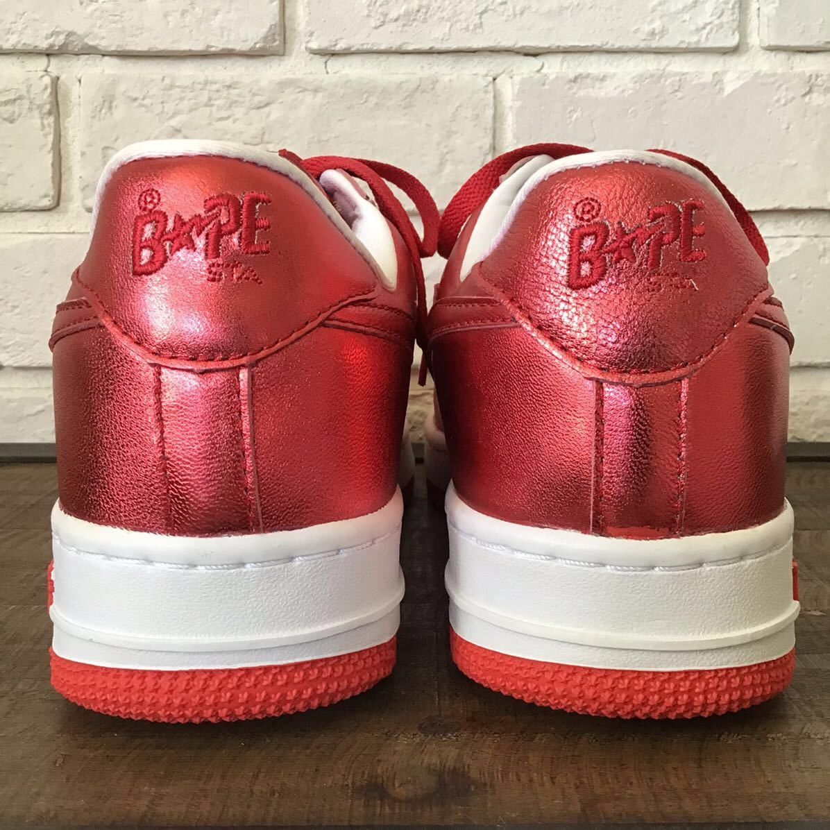 Bape Red foil BAPESTA sneakers a bathing ape BAPE sta shoes Size US 10.5 / EU 43-44 - 5 Thumbnail