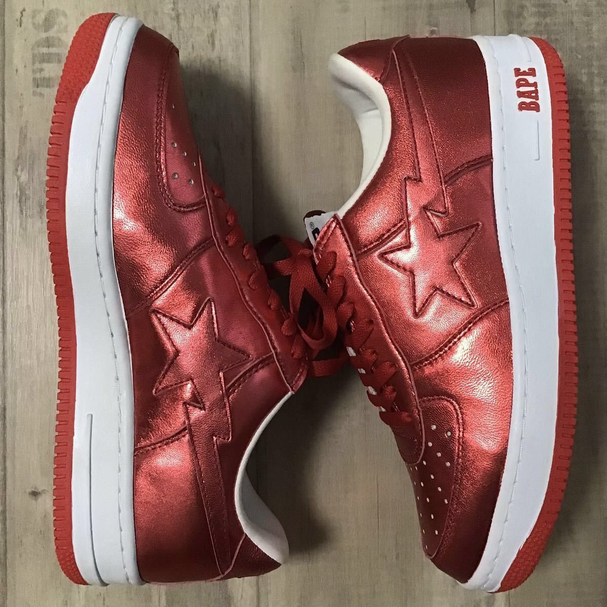 Bape Red foil BAPESTA sneakers a bathing ape BAPE sta shoes Size US 10.5 / EU 43-44 - 3 Thumbnail