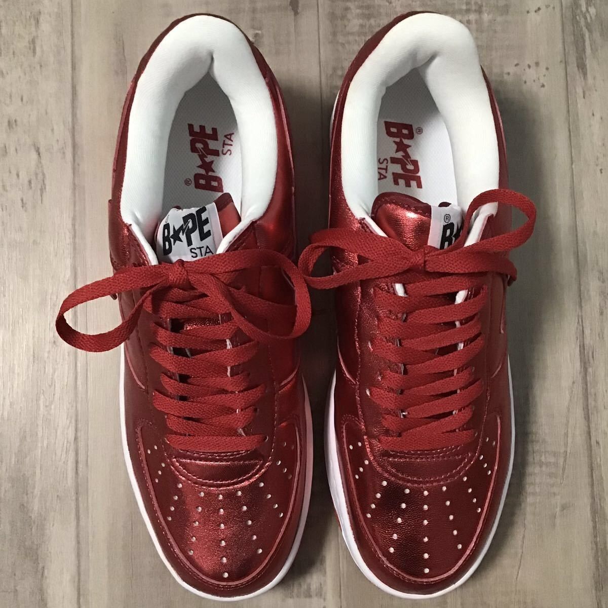 Bape Red foil BAPESTA sneakers a bathing ape BAPE sta shoes Size US 10.5 / EU 43-44 - 4 Thumbnail