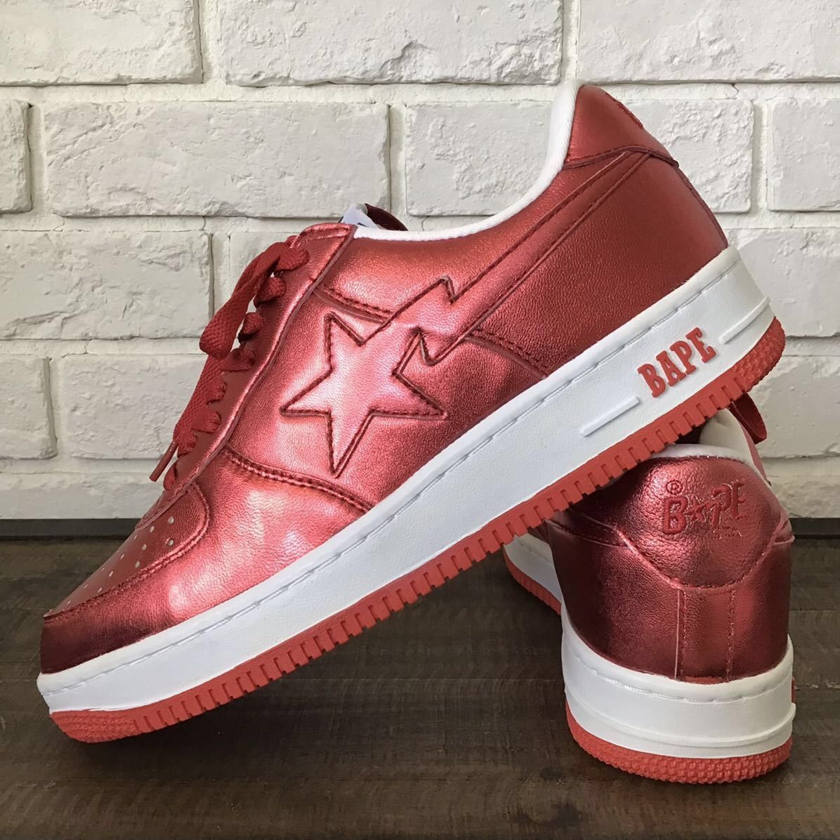Bape Red foil BAPESTA sneakers a bathing ape BAPE sta shoes Size US 10.5 / EU 43-44 - 1 Thumbnail