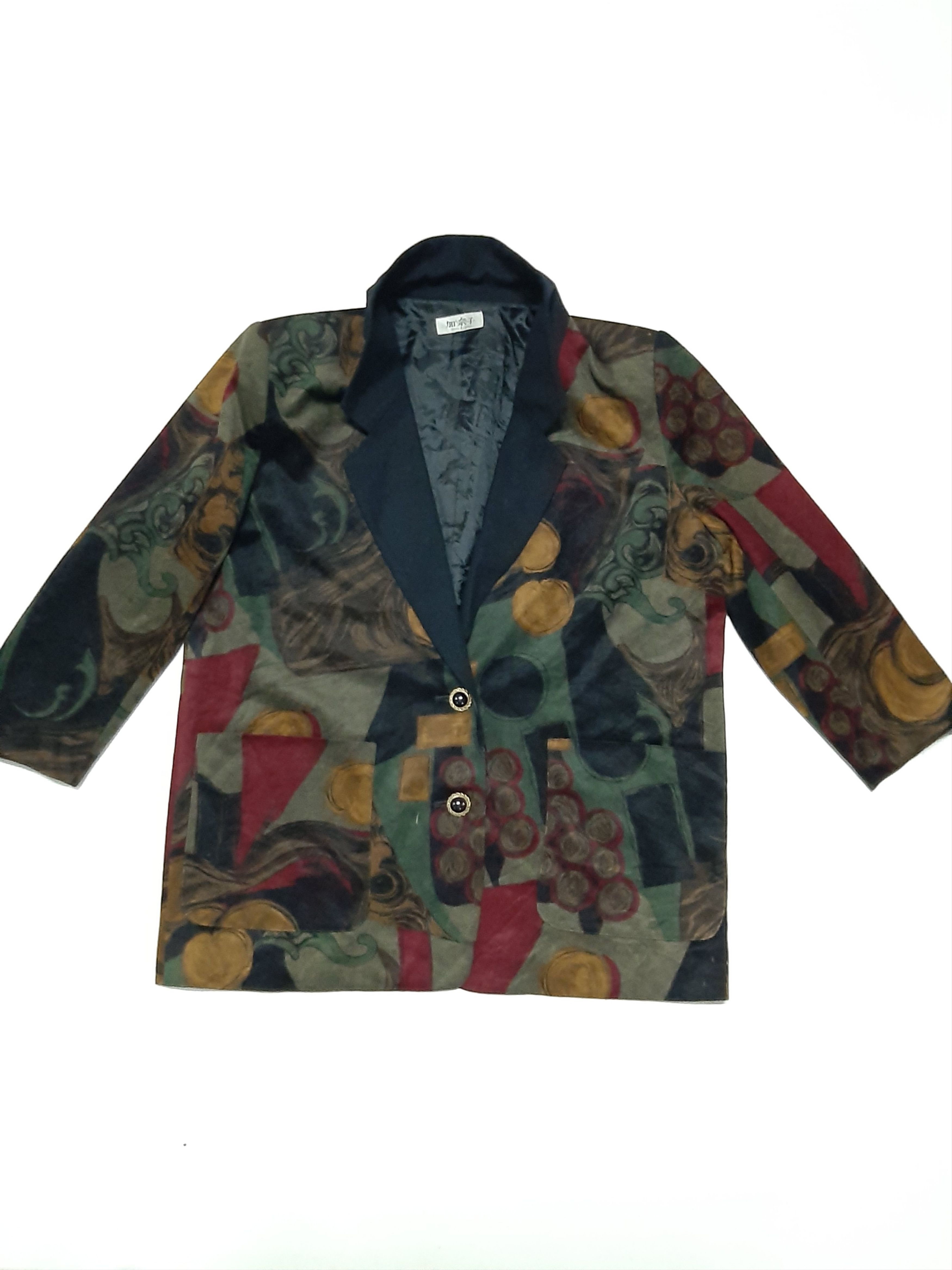 Japanese Brand × Vintage RARE VINTAGE VELVET BLAZER FULL DESIGN MADE IN JAPAN 🇯🇵 Size US L / EU 52-54 / 3 - 1 Thumbnail