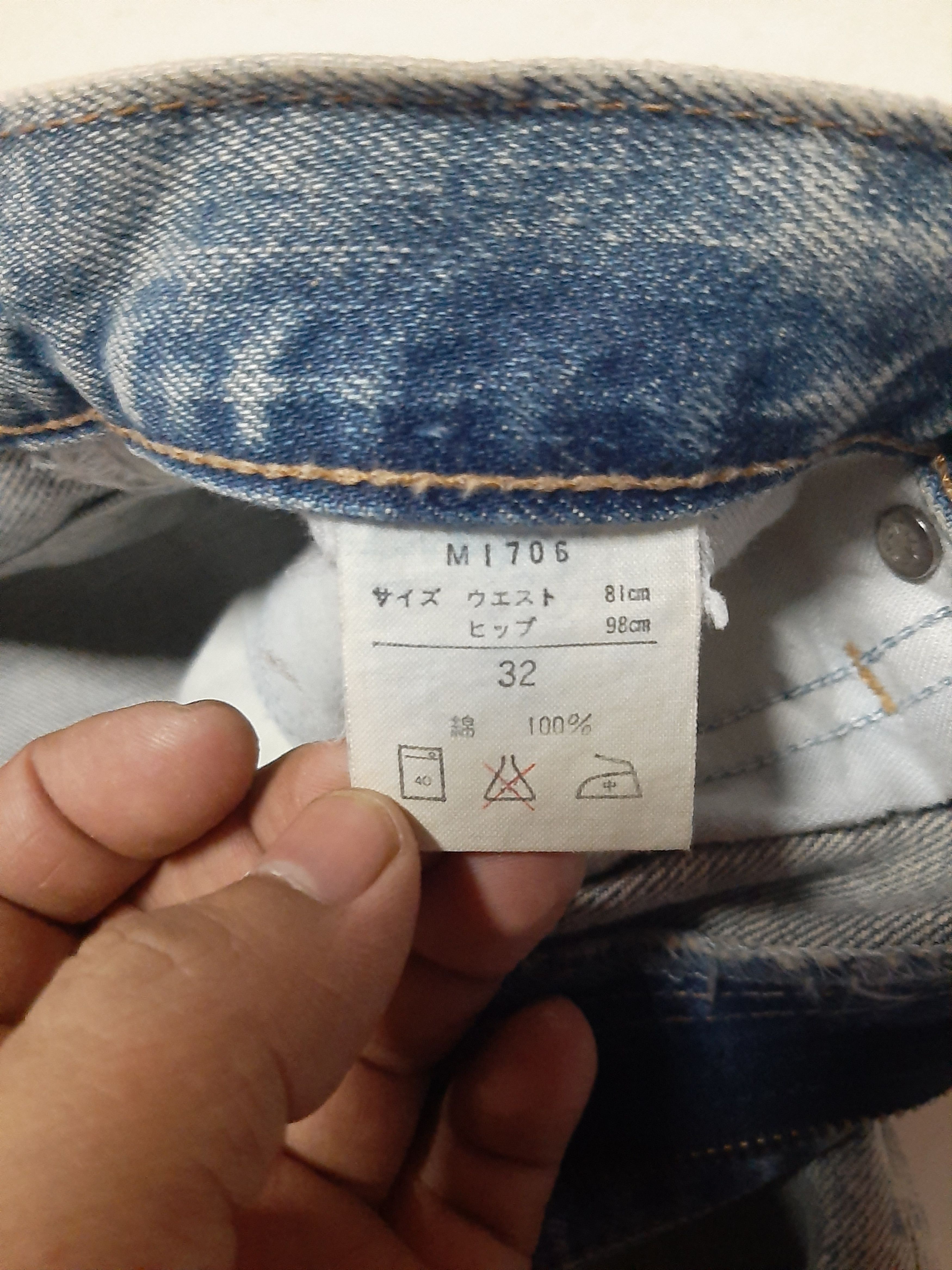 Vintage × Wrangler VINTAGE WRANGLER BLUE BELL DISTRESSED SELVEDGE DENIM Size US 30 / EU 46 - 6 Thumbnail