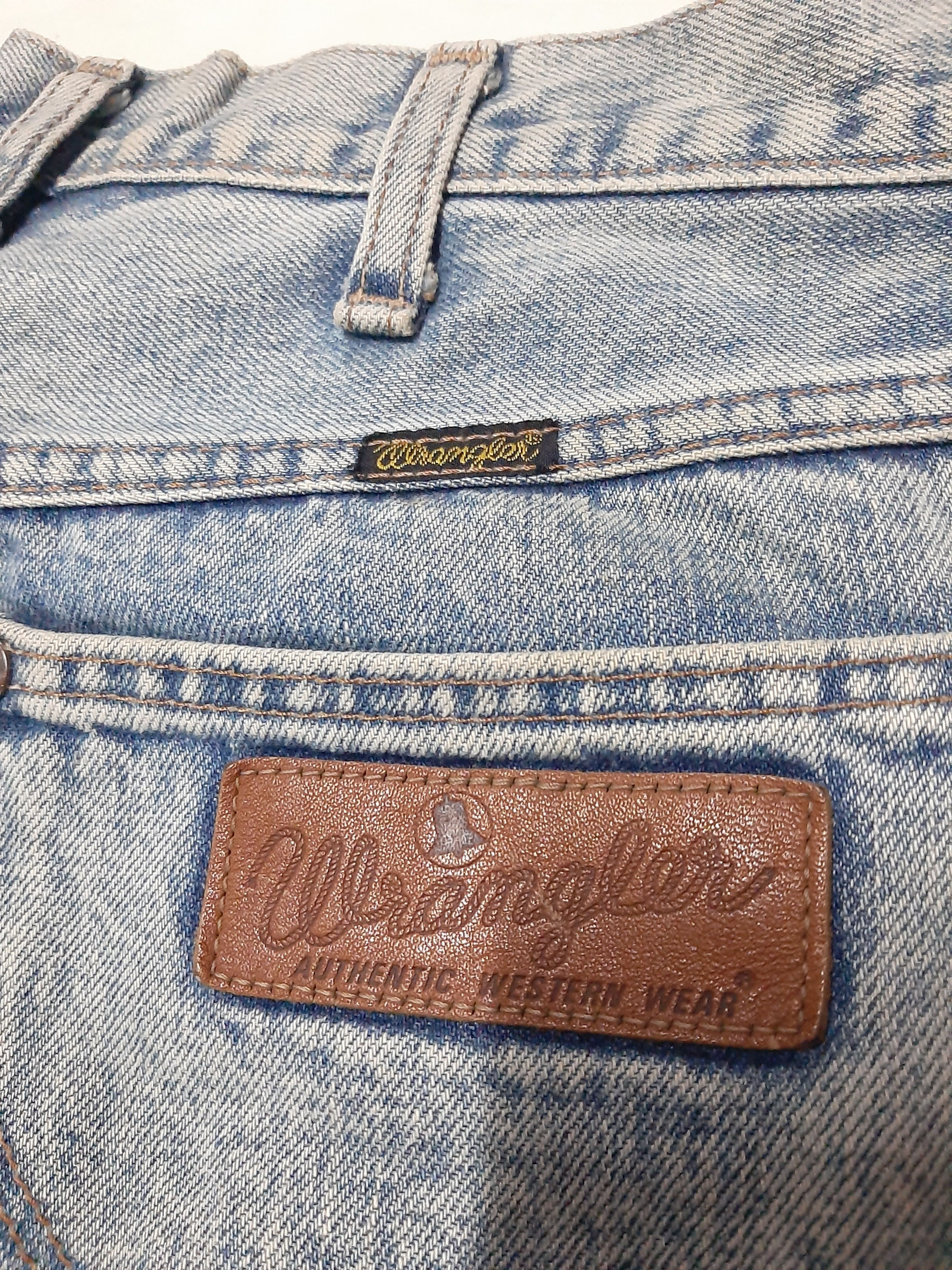 Vintage × Wrangler VINTAGE WRANGLER BLUE BELL DISTRESSED SELVEDGE DENIM Size US 30 / EU 46 - 11 Thumbnail