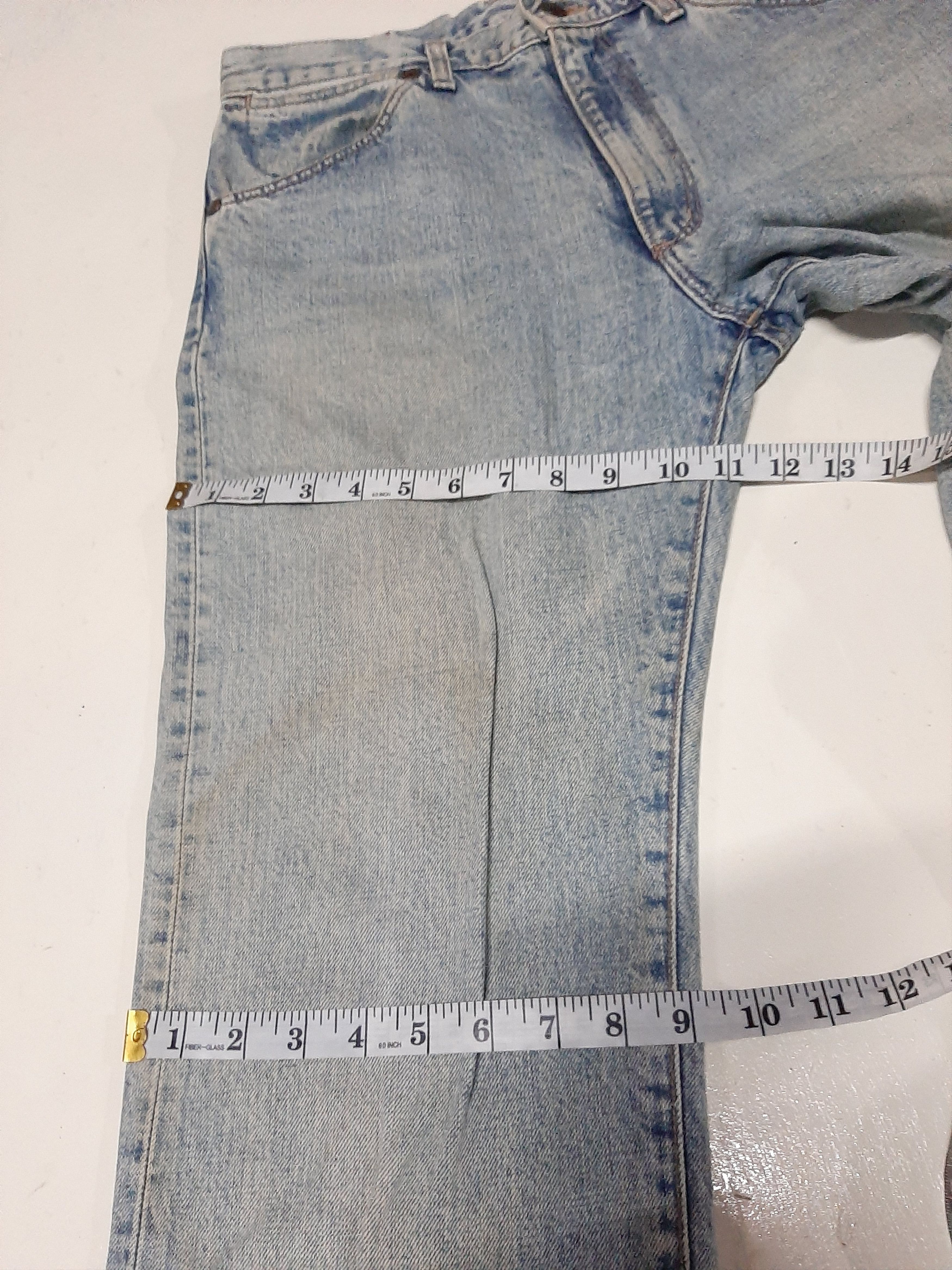 Vintage × Wrangler VINTAGE WRANGLER BLUE BELL DISTRESSED SELVEDGE DENIM Size US 30 / EU 46 - 14 Thumbnail