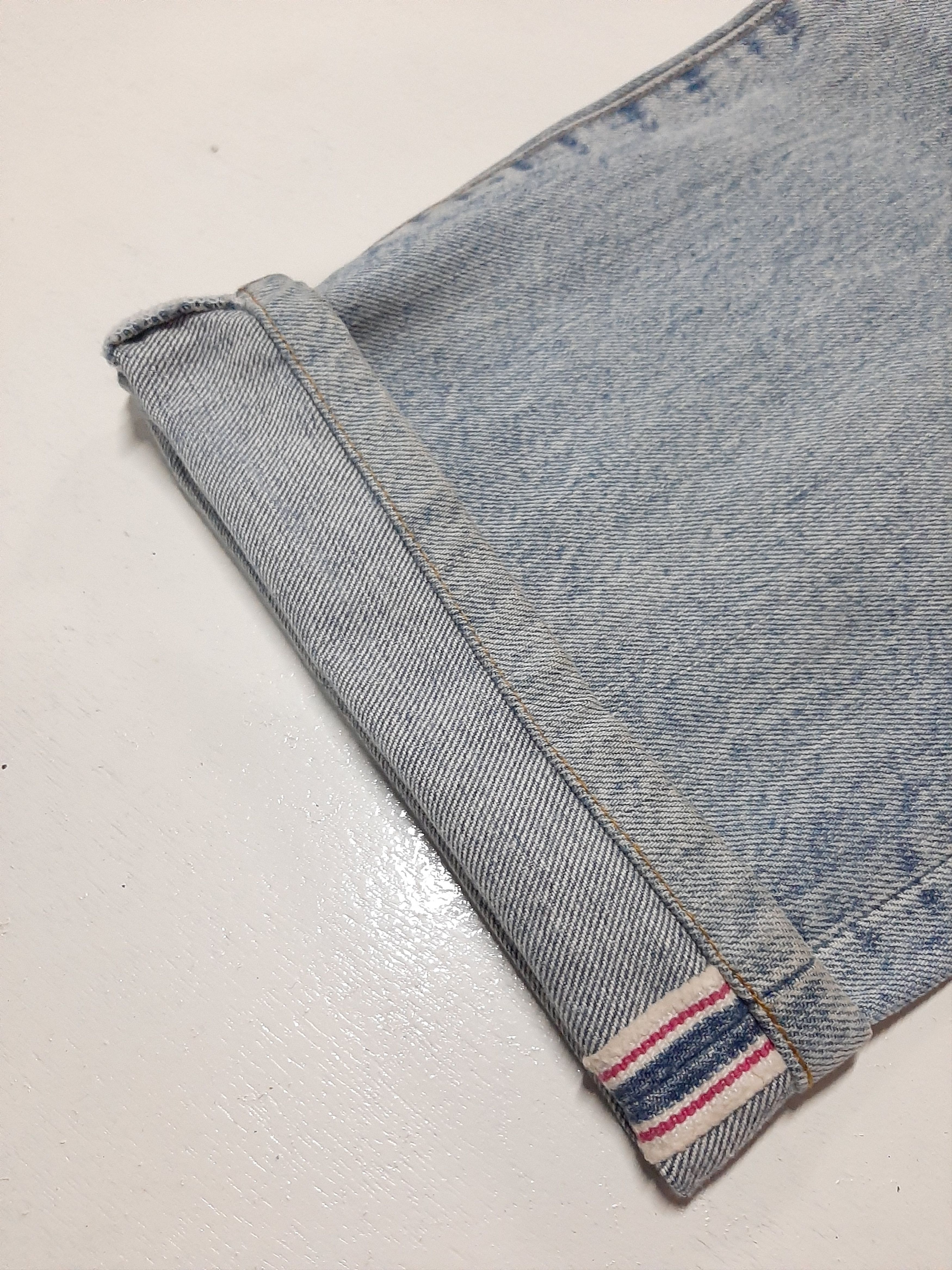 Vintage × Wrangler VINTAGE WRANGLER BLUE BELL DISTRESSED SELVEDGE DENIM Size US 30 / EU 46 - 12 Thumbnail