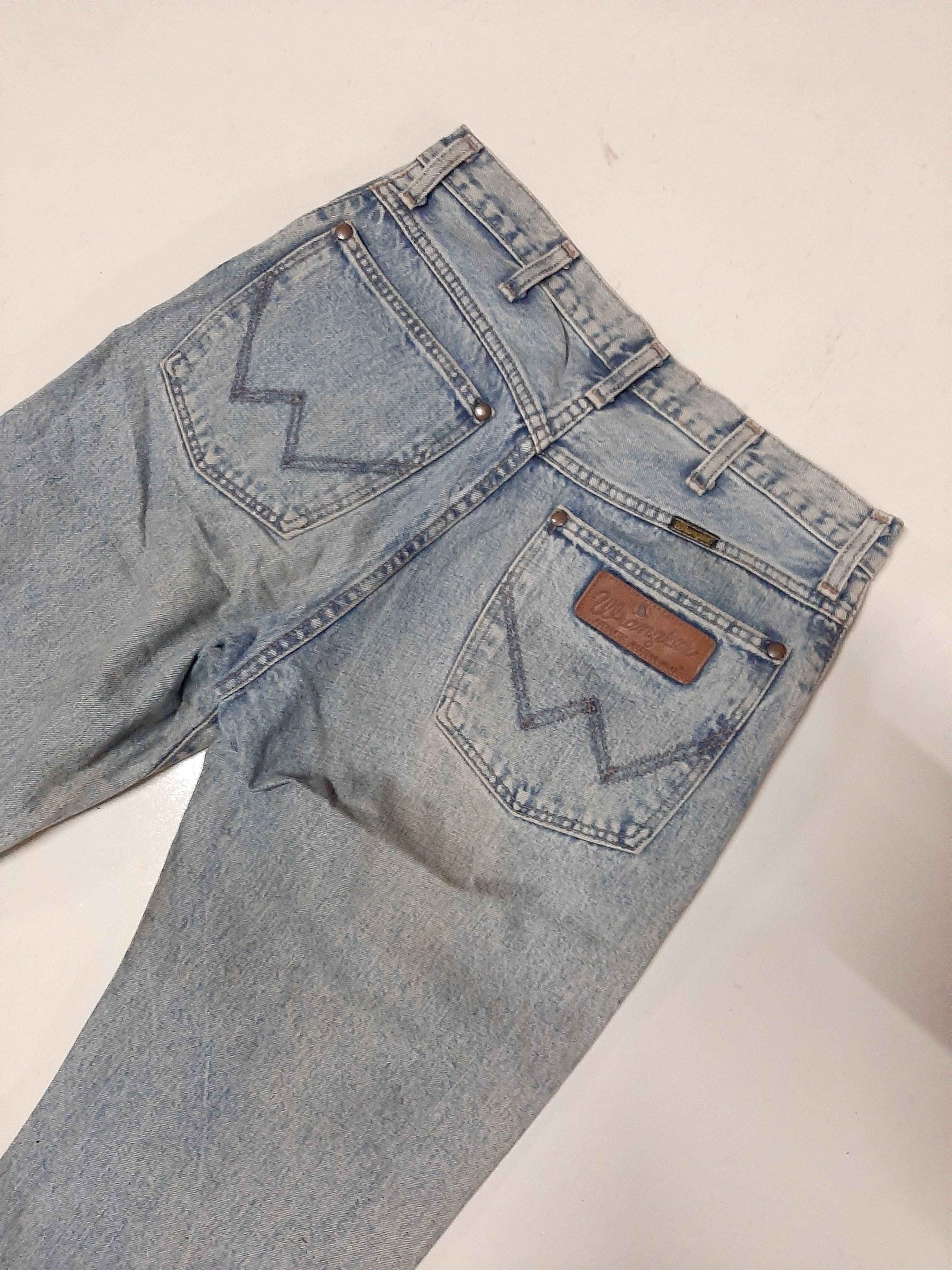 Vintage × Wrangler VINTAGE WRANGLER BLUE BELL DISTRESSED SELVEDGE DENIM Size US 30 / EU 46 - 9 Thumbnail