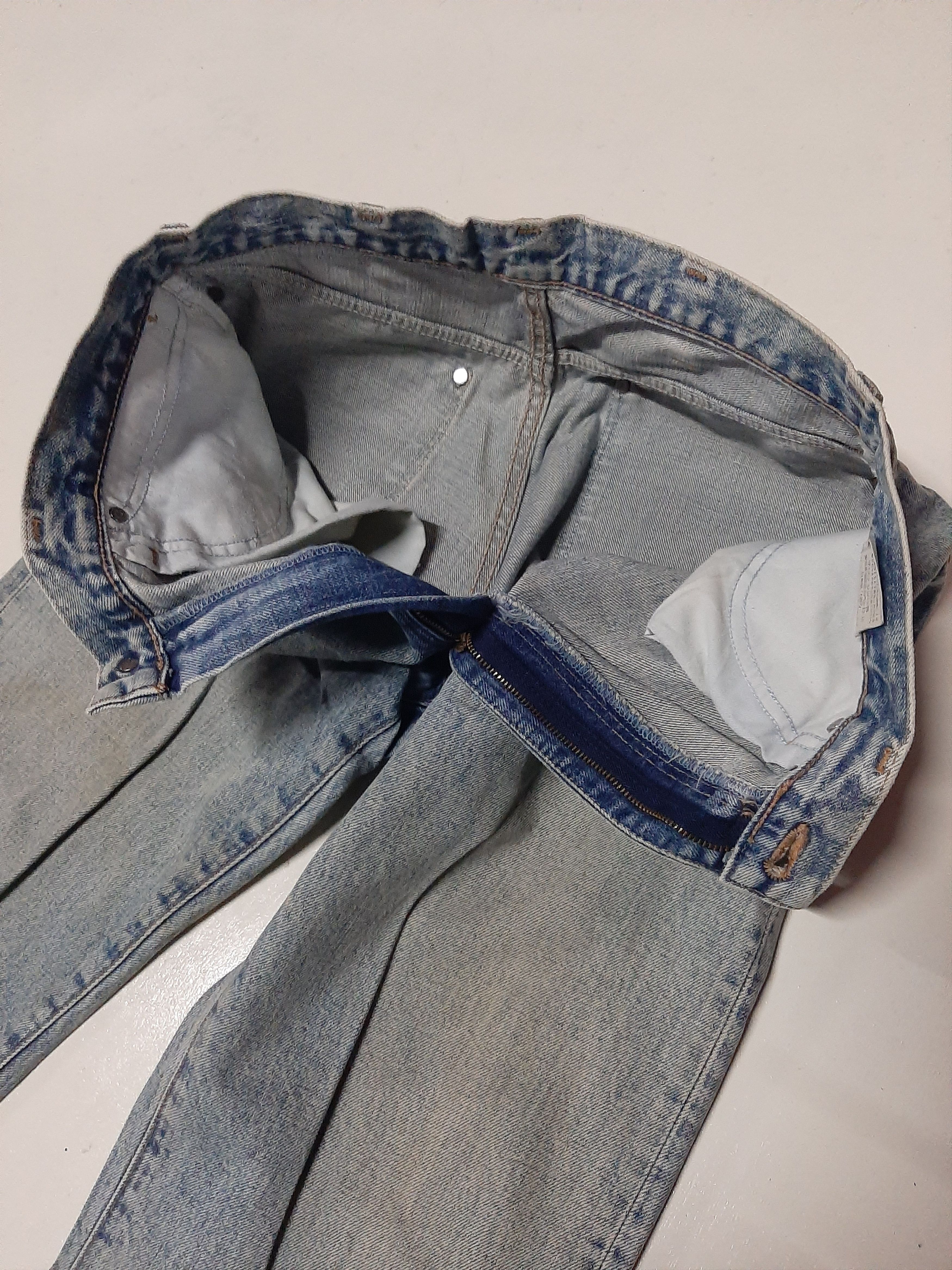 Vintage × Wrangler VINTAGE WRANGLER BLUE BELL DISTRESSED SELVEDGE DENIM Size US 30 / EU 46 - 5 Thumbnail