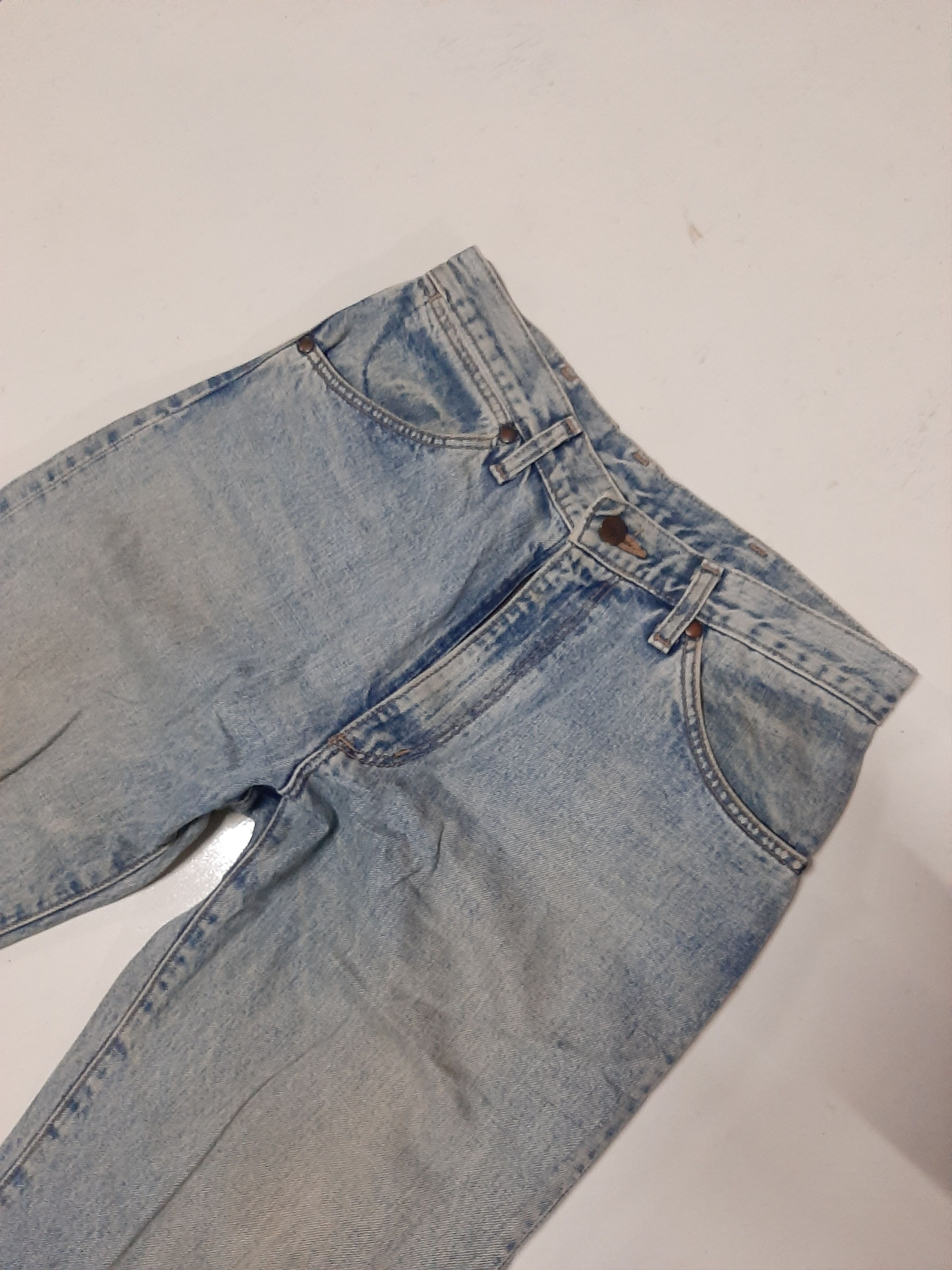 Vintage × Wrangler VINTAGE WRANGLER BLUE BELL DISTRESSED SELVEDGE DENIM Size US 30 / EU 46 - 3 Thumbnail