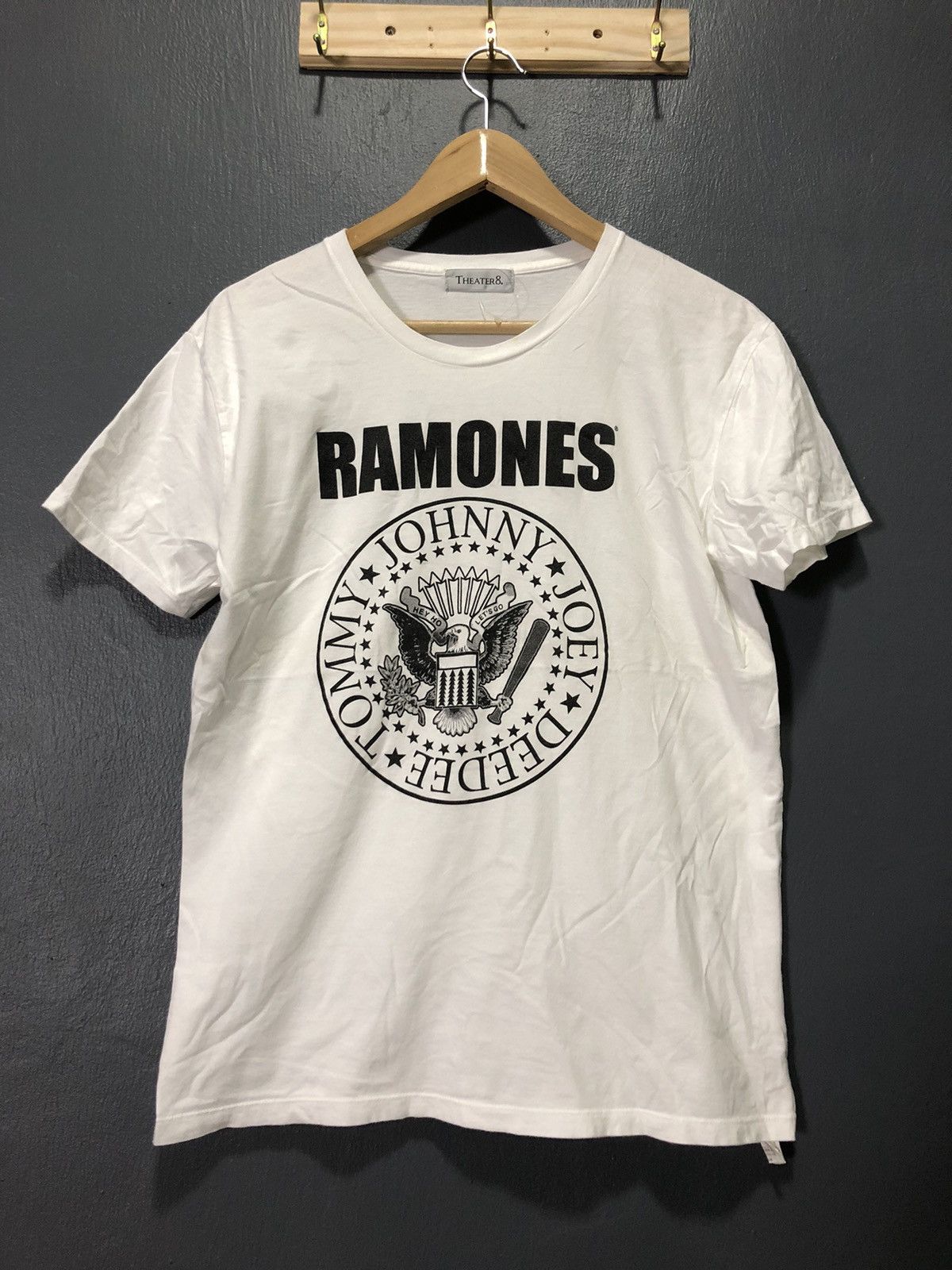 Band Tees × Japanese Brand RAMONES x THE STONE ROSES 2013 THEATER8 JAPANESE BRAND SHIRT Size US M / EU 48-50 / 2 - 1 Thumbnail
