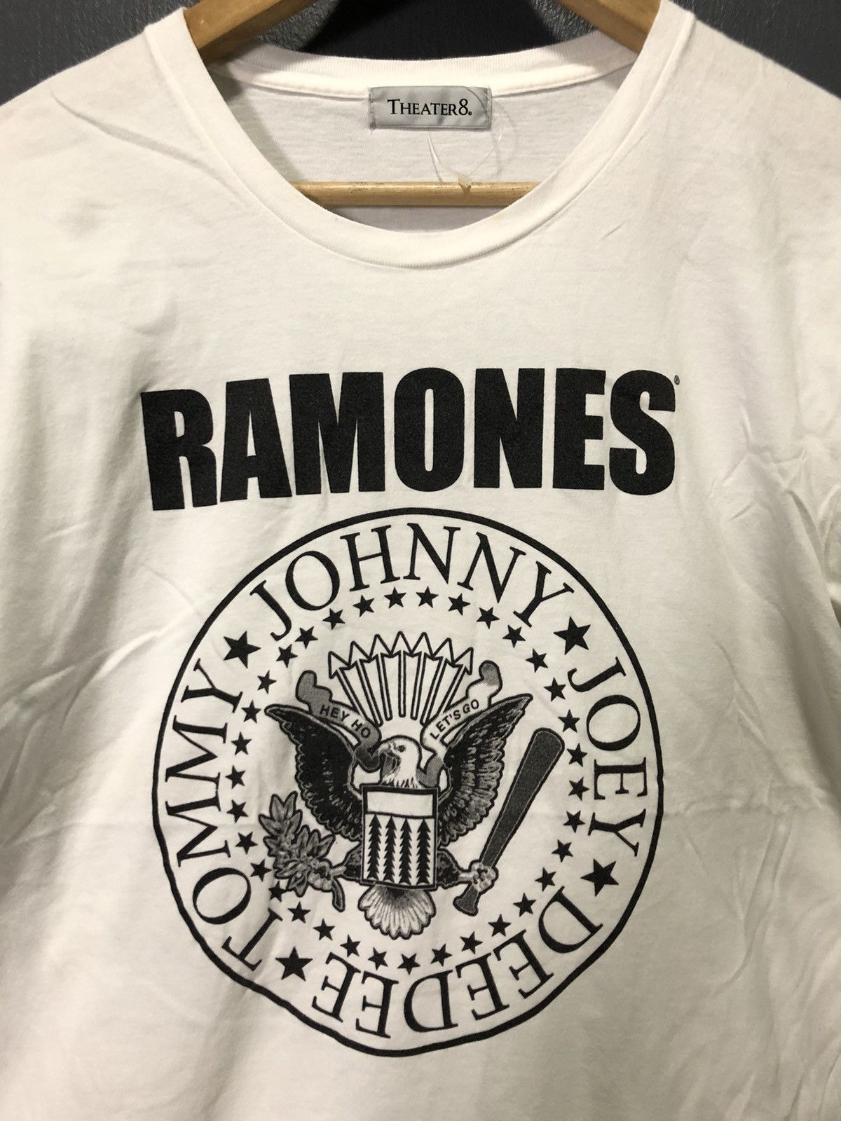 Band Tees × Japanese Brand RAMONES x THE STONE ROSES 2013 THEATER8 JAPANESE BRAND SHIRT Size US M / EU 48-50 / 2 - 2 Thumbnail