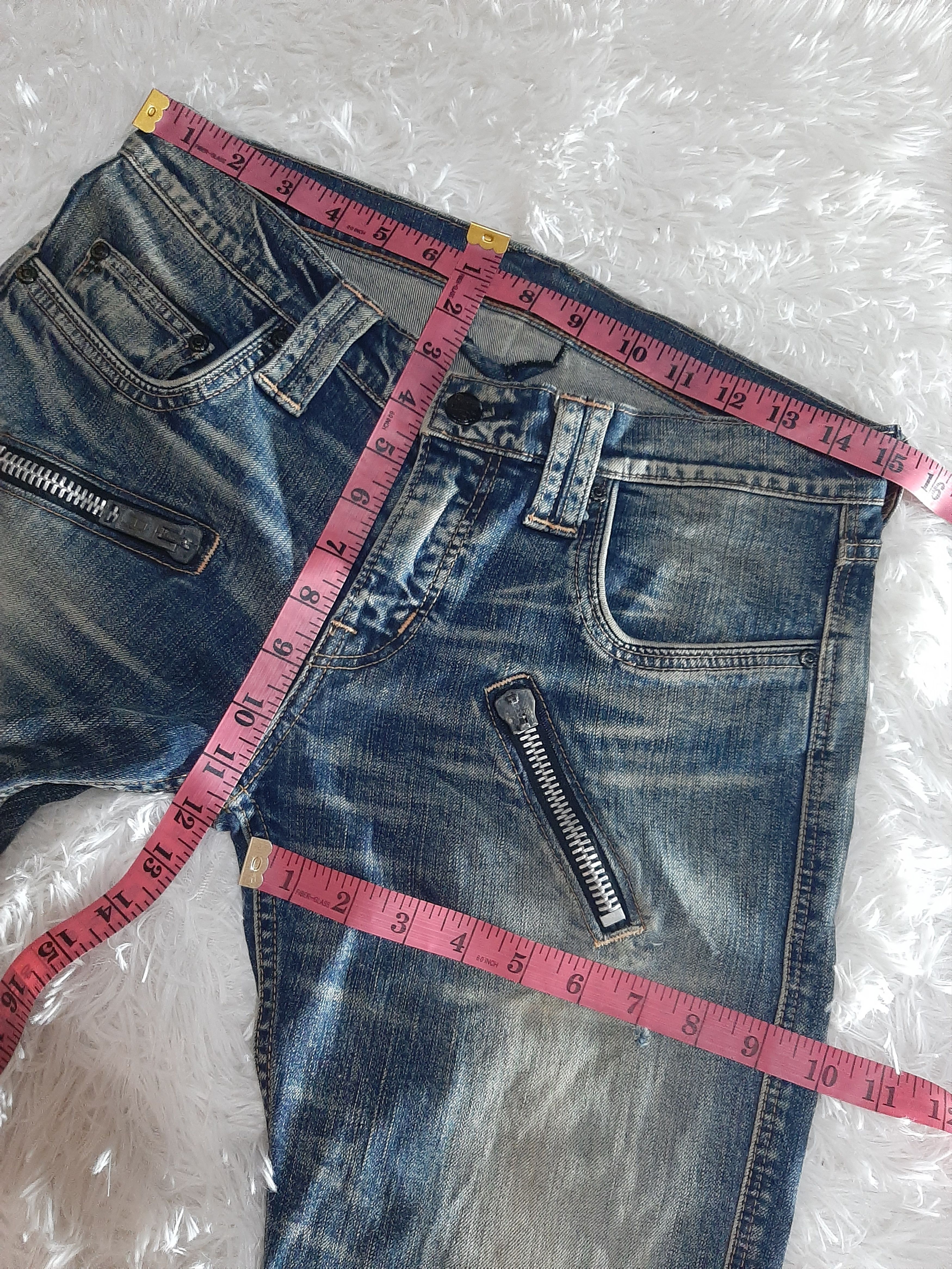 Japanese Brand × Seditionaries RNA DISTRESSED SKINNY FIT PUNK ZIPPER DENIM Size US 30 / EU 46 - 14 Thumbnail