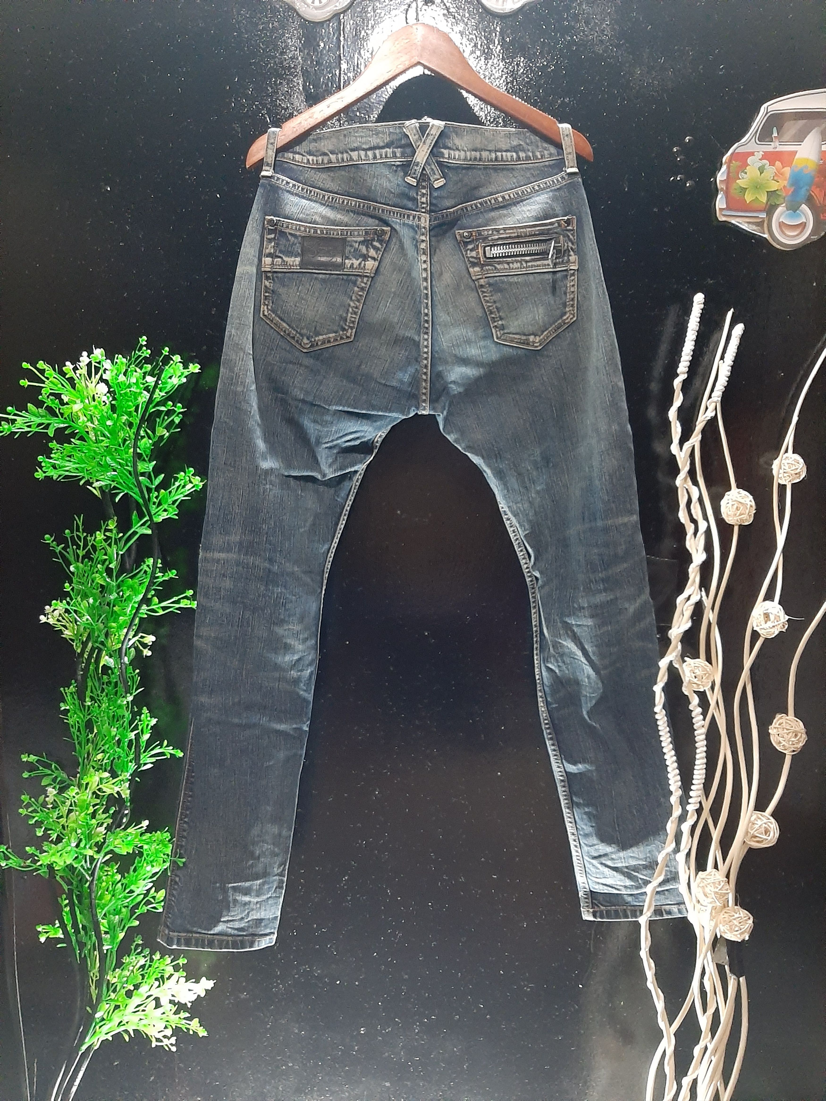 Japanese Brand × Seditionaries RNA DISTRESSED SKINNY FIT PUNK ZIPPER DENIM Size US 30 / EU 46 - 8 Thumbnail