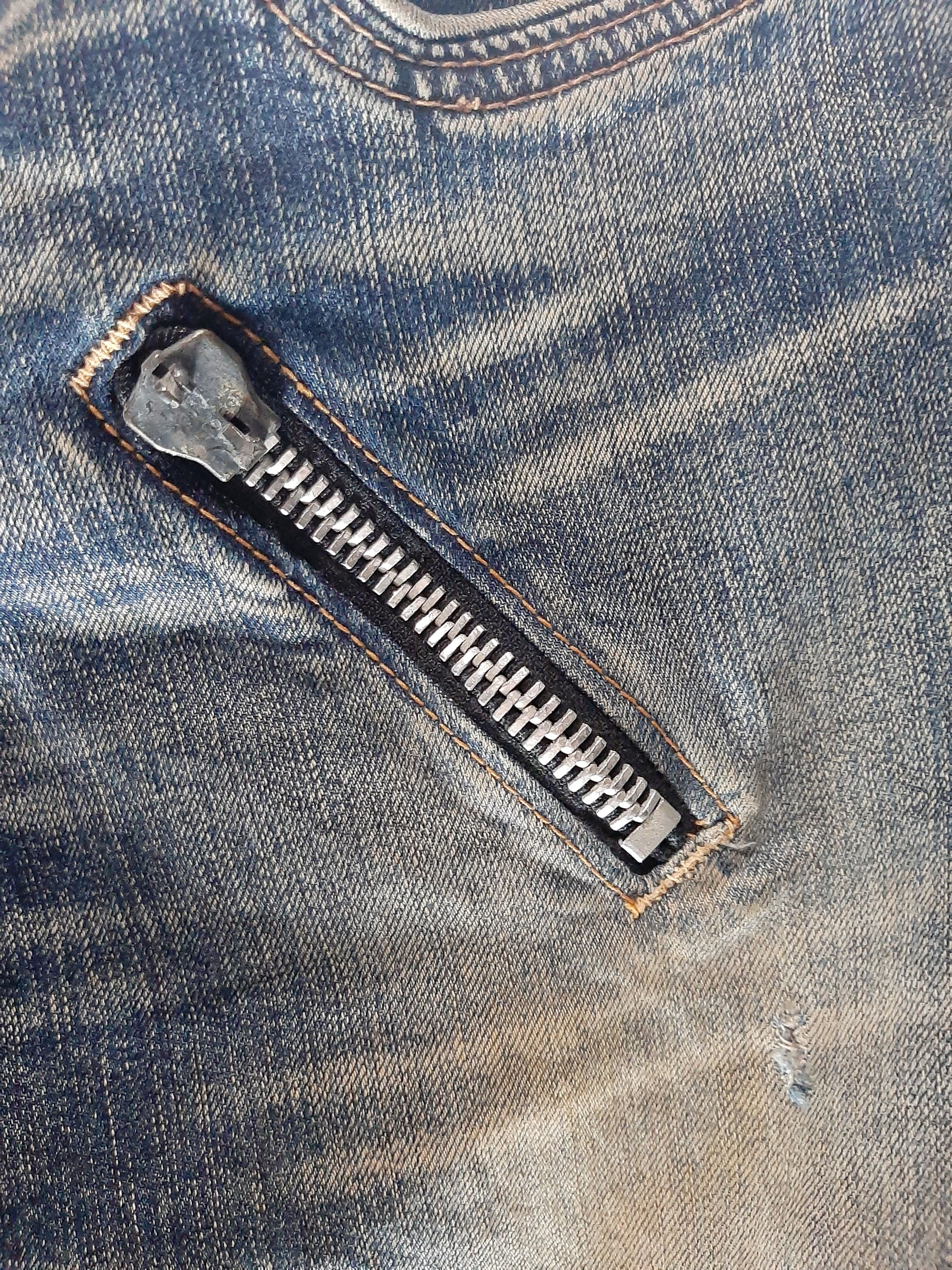 Japanese Brand × Seditionaries RNA DISTRESSED SKINNY FIT PUNK ZIPPER DENIM Size US 30 / EU 46 - 4 Thumbnail