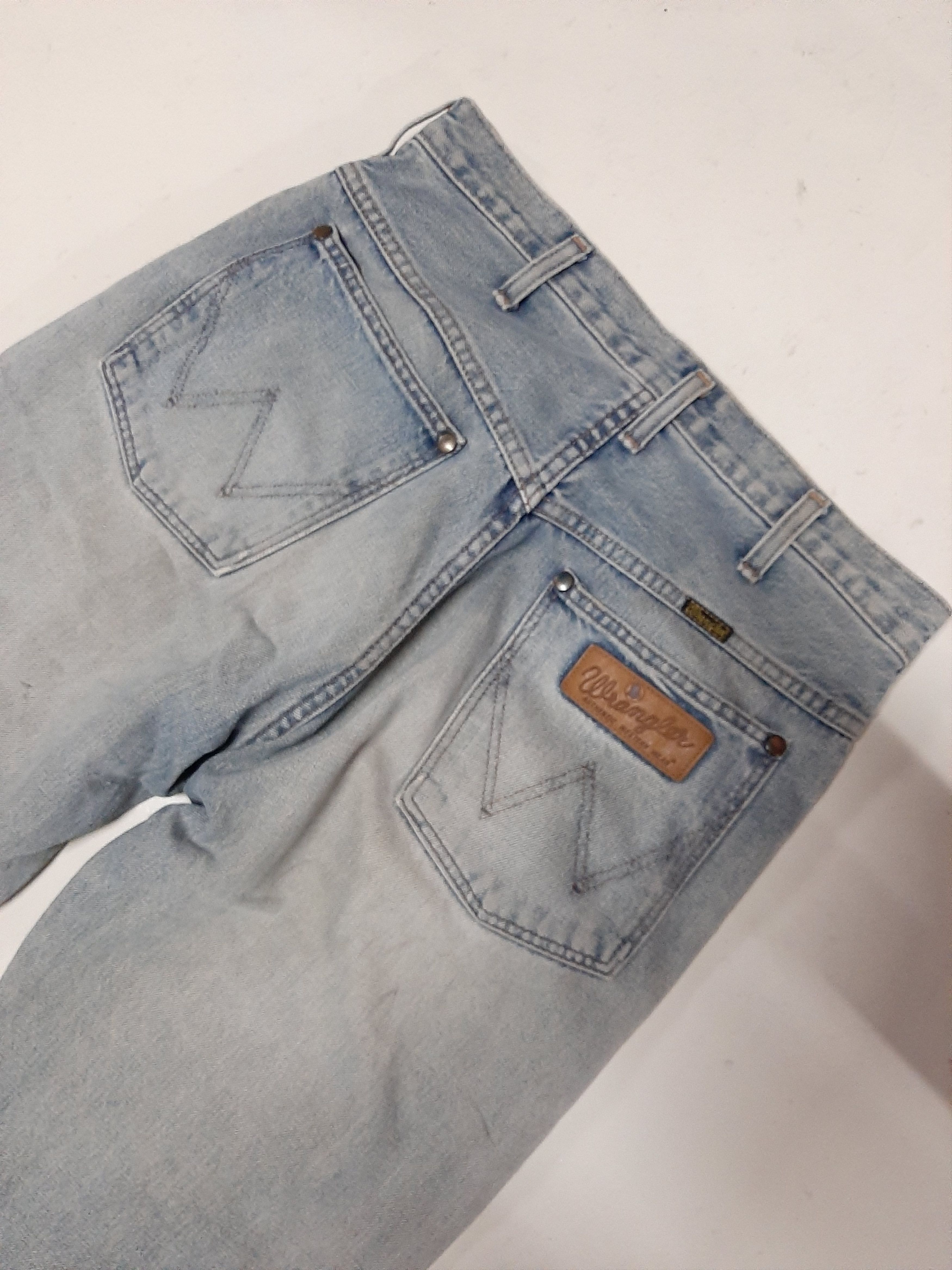 Vintage × Wrangler VINTAGE WRANGLER BLUE BELL DISTRESSED SELVEDGE DENIM Size US 30 / EU 46 - 11 Thumbnail