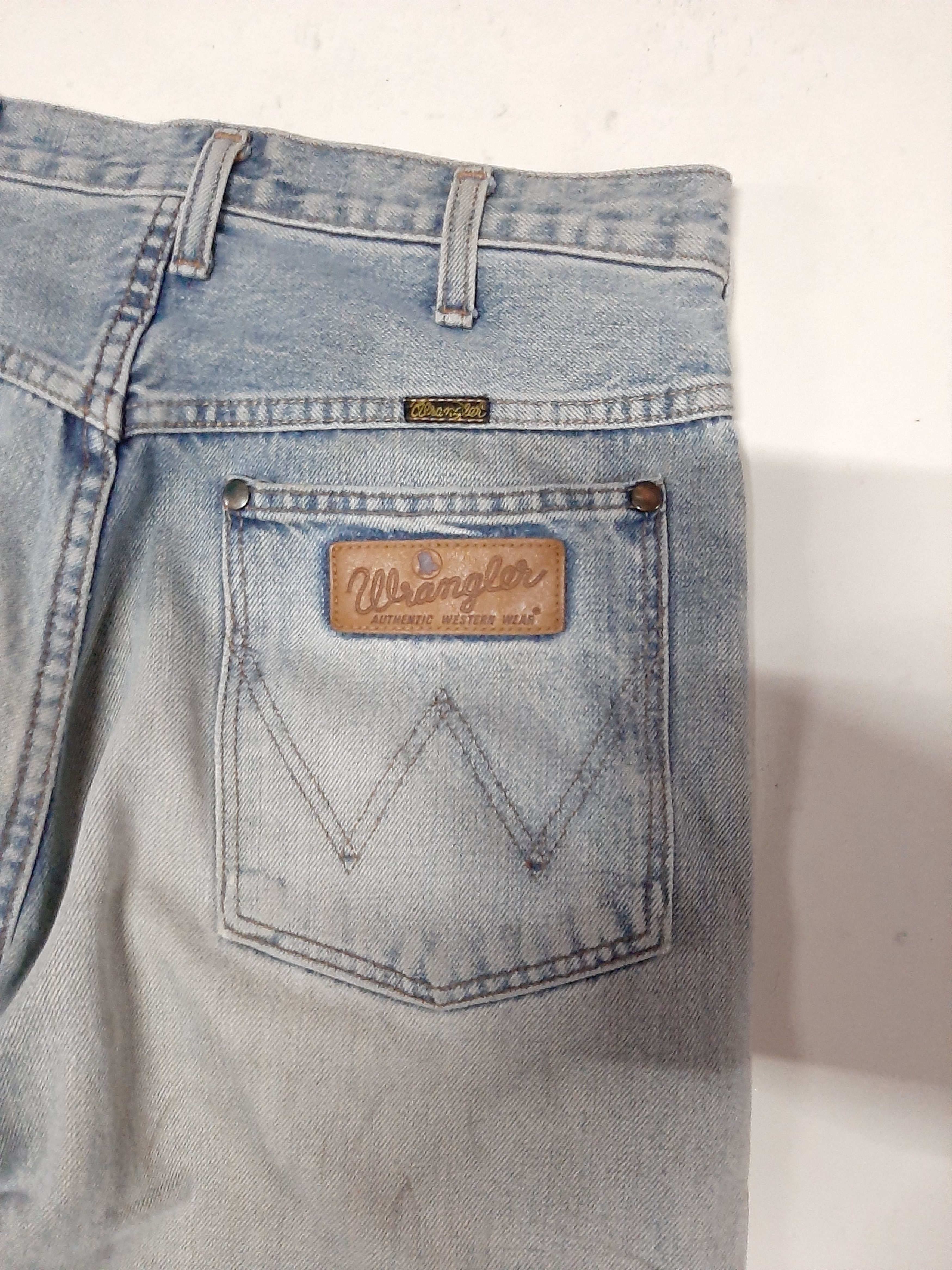 Vintage × Wrangler VINTAGE WRANGLER BLUE BELL DISTRESSED SELVEDGE DENIM Size US 30 / EU 46 - 12 Thumbnail