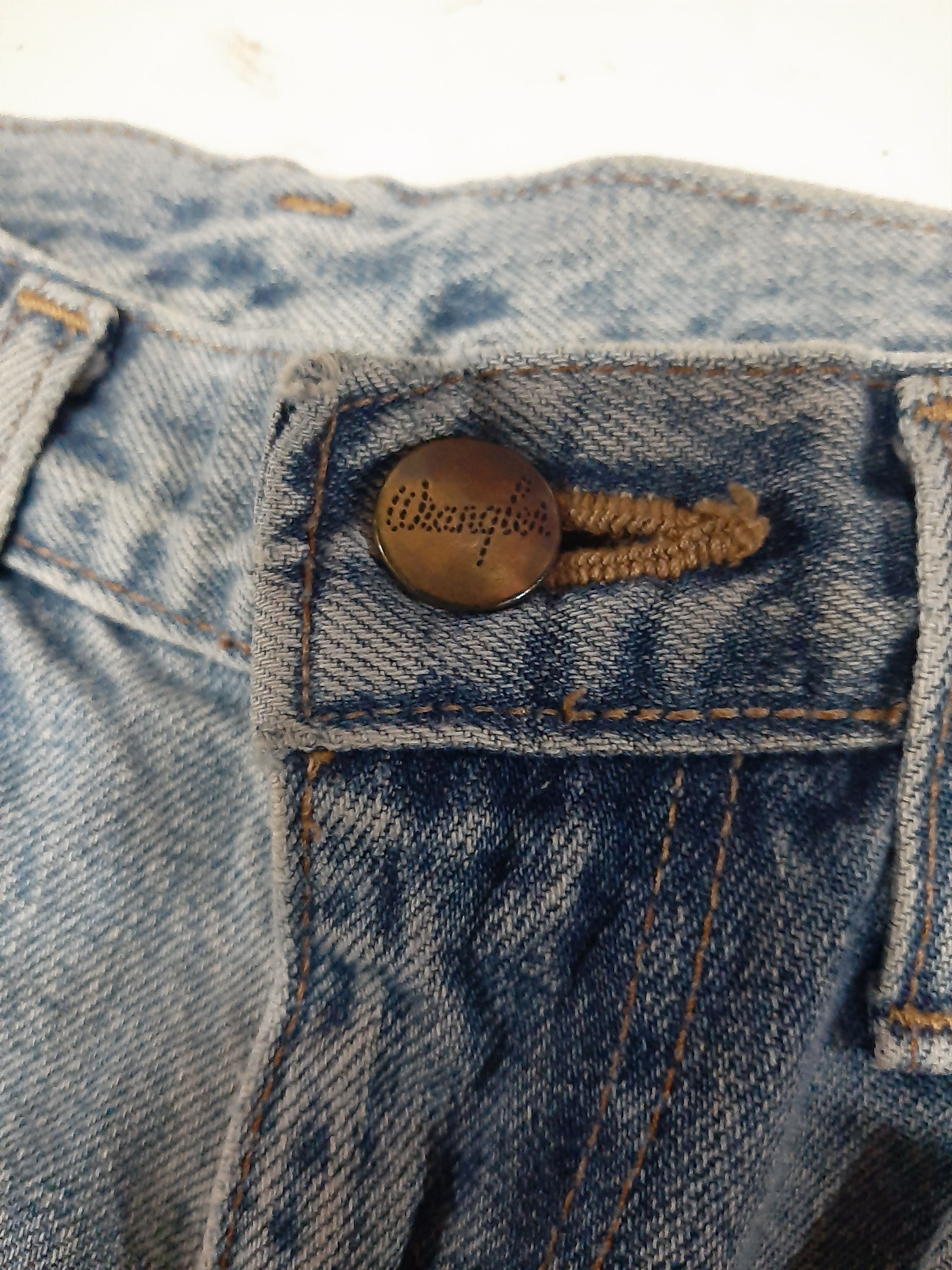 Vintage × Wrangler VINTAGE WRANGLER BLUE BELL DISTRESSED SELVEDGE DENIM Size US 30 / EU 46 - 4 Thumbnail