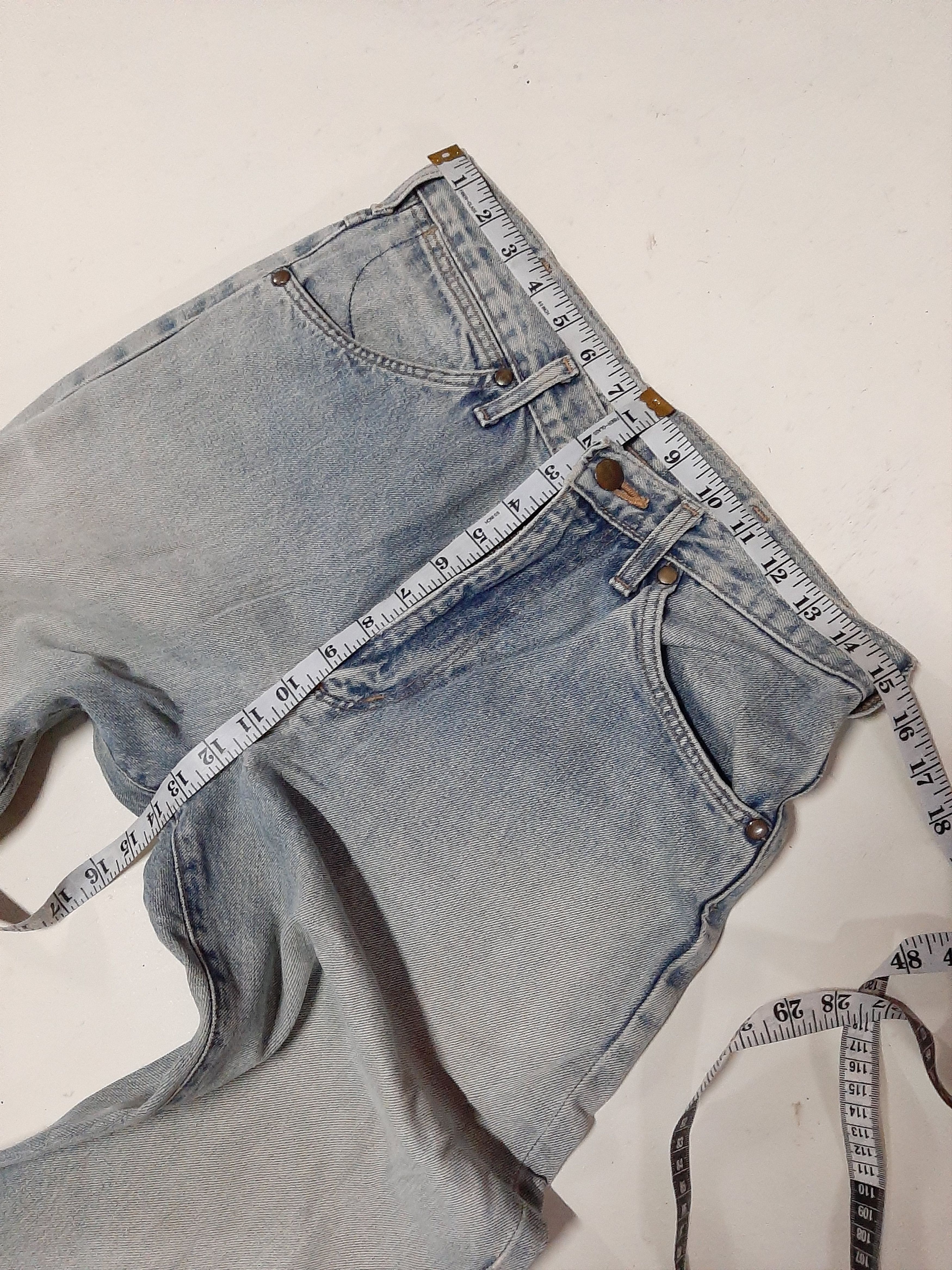 Vintage × Wrangler VINTAGE WRANGLER BLUE BELL DISTRESSED SELVEDGE DENIM Size US 30 / EU 46 - 17 Thumbnail