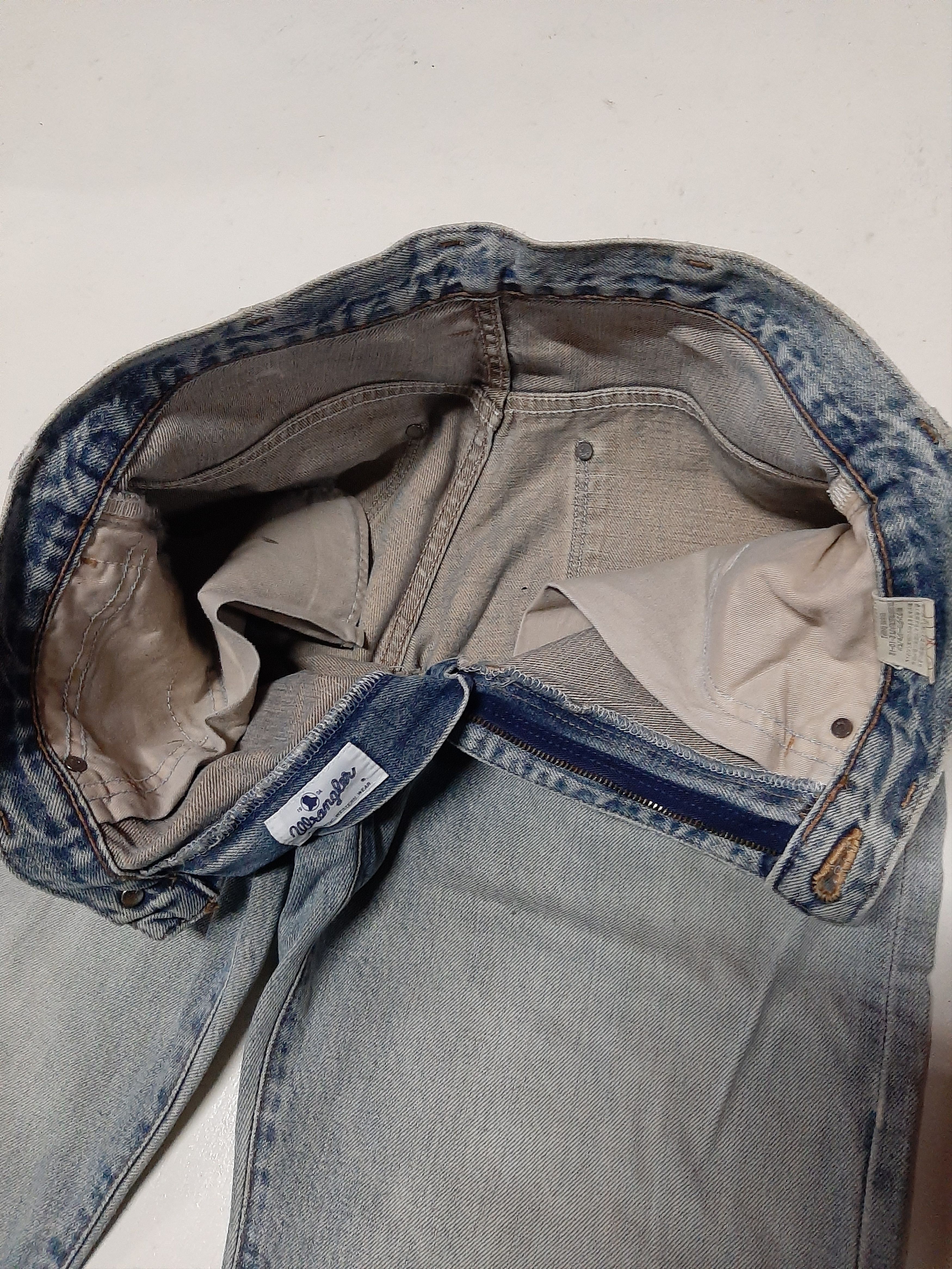Vintage × Wrangler VINTAGE WRANGLER BLUE BELL DISTRESSED SELVEDGE DENIM Size US 30 / EU 46 - 6 Thumbnail
