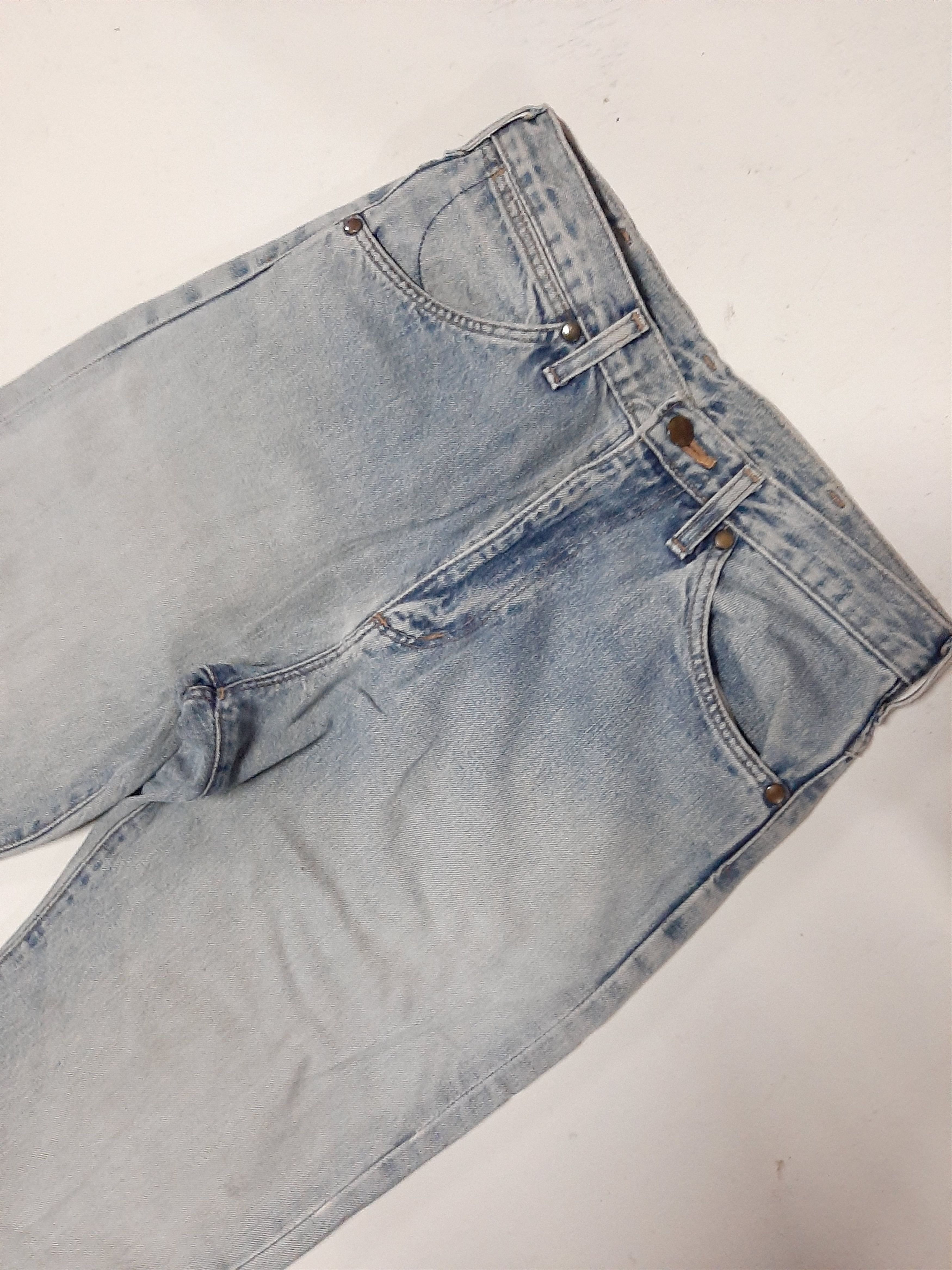 Vintage × Wrangler VINTAGE WRANGLER BLUE BELL DISTRESSED SELVEDGE DENIM Size US 30 / EU 46 - 3 Thumbnail