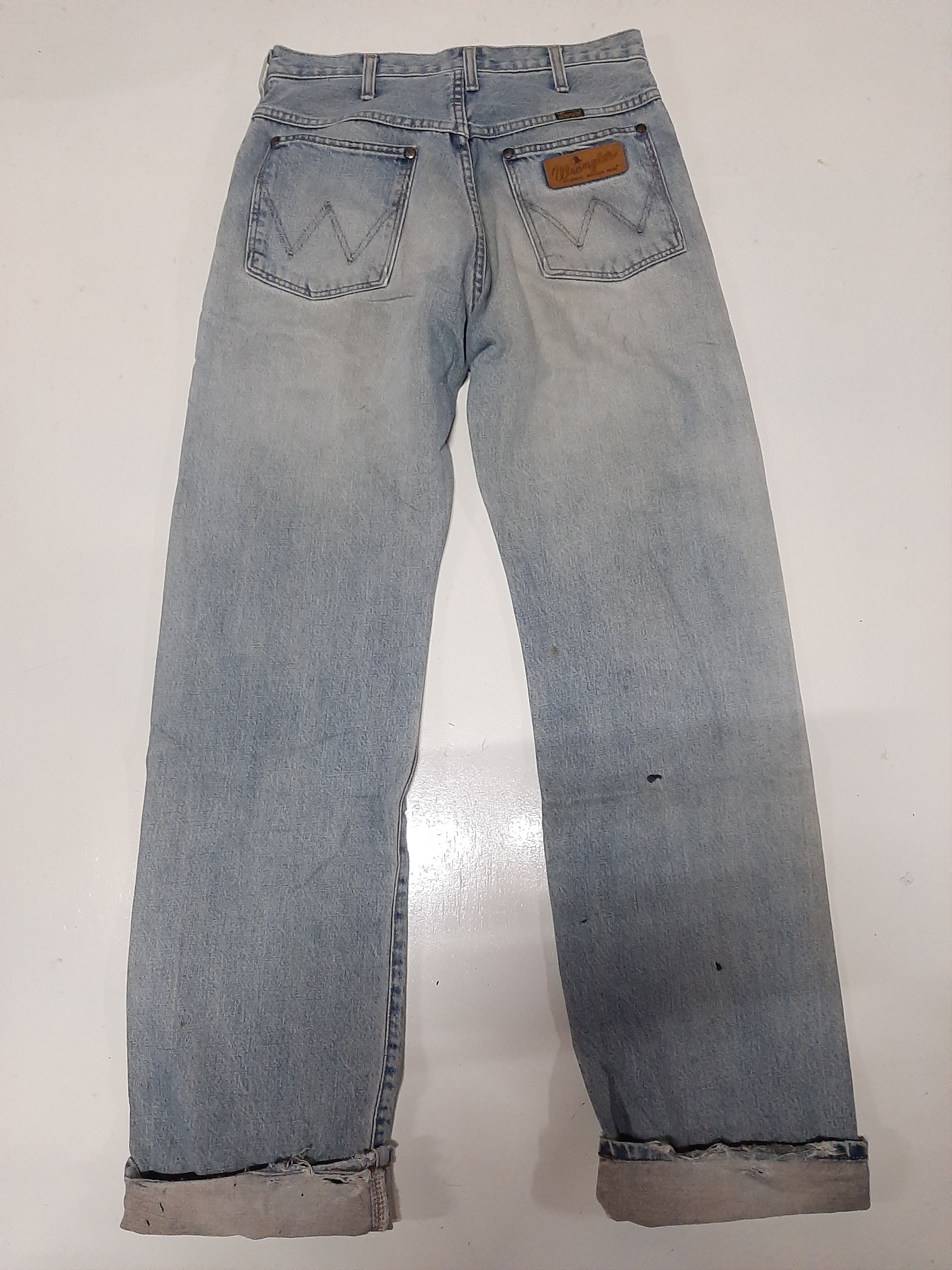 Vintage × Wrangler VINTAGE WRANGLER BLUE BELL DISTRESSED SELVEDGE DENIM Size US 30 / EU 46 - 10 Thumbnail
