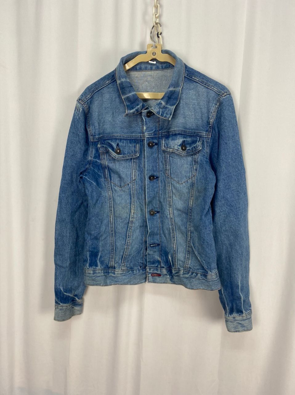 Japanese Brand Unbrand distressed denim jacket Size US S / EU 44-46 / 1 - 7 Thumbnail