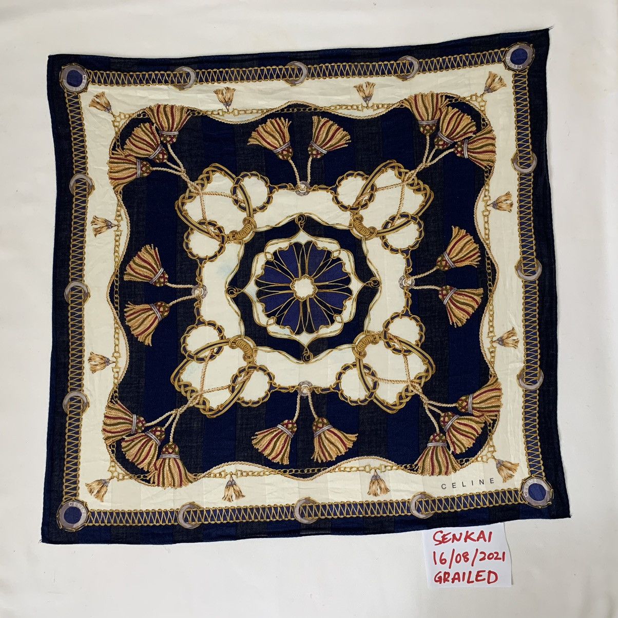 Celine celine bandana handkerchief neckerchief scarf Size ONE SIZE - 7 Thumbnail